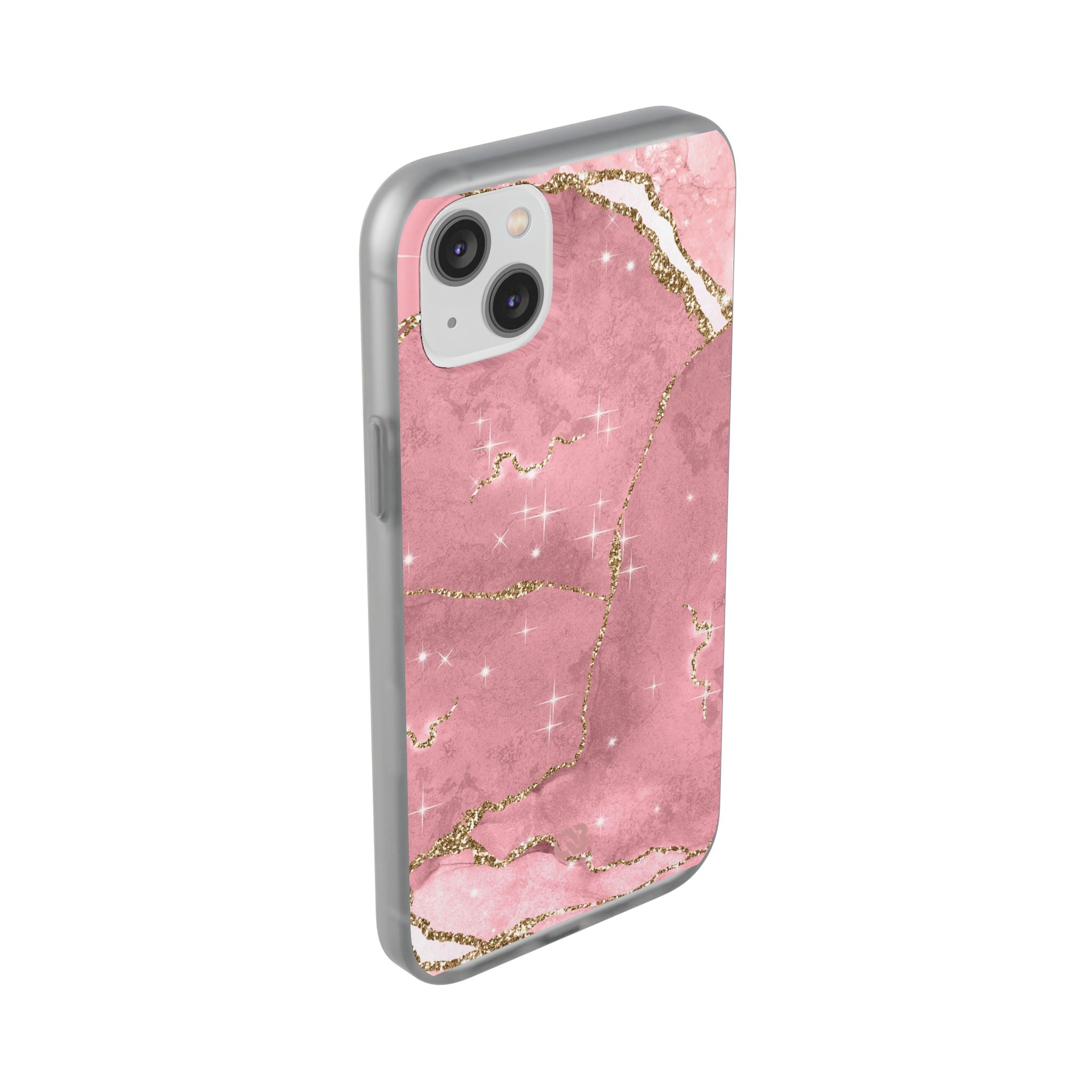 Rose Sparkle Marble · Soft Coque de téléphone pour iPhone