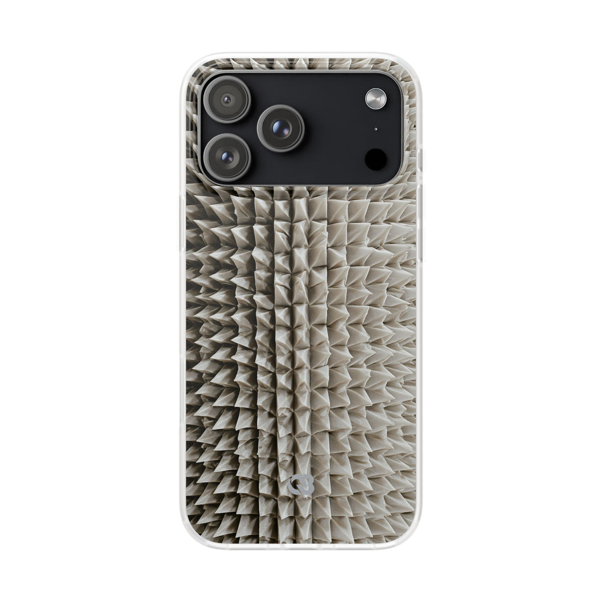 Beige Lite Phone Case for iPhone - Bone Spiked Grid