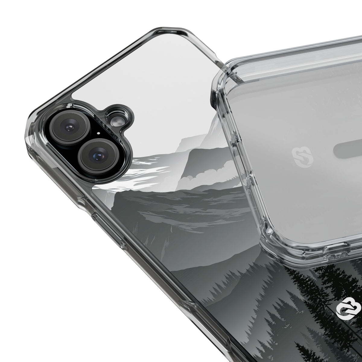 Alpine Horizon · Clear Impact Magnetic Phone Case for iPhone · Black