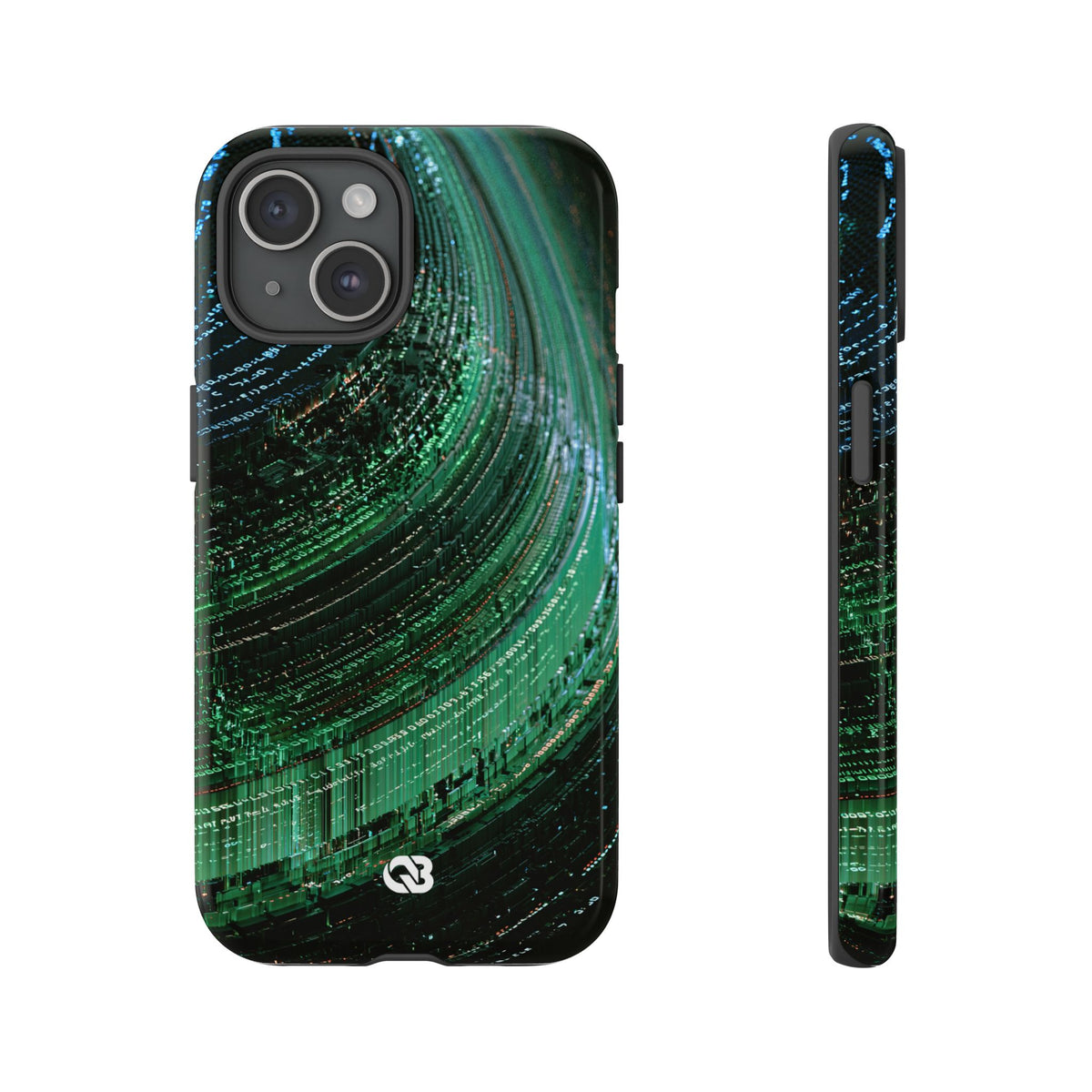 Orbital Data Stream · Tough Phone Case for iPhone · Green