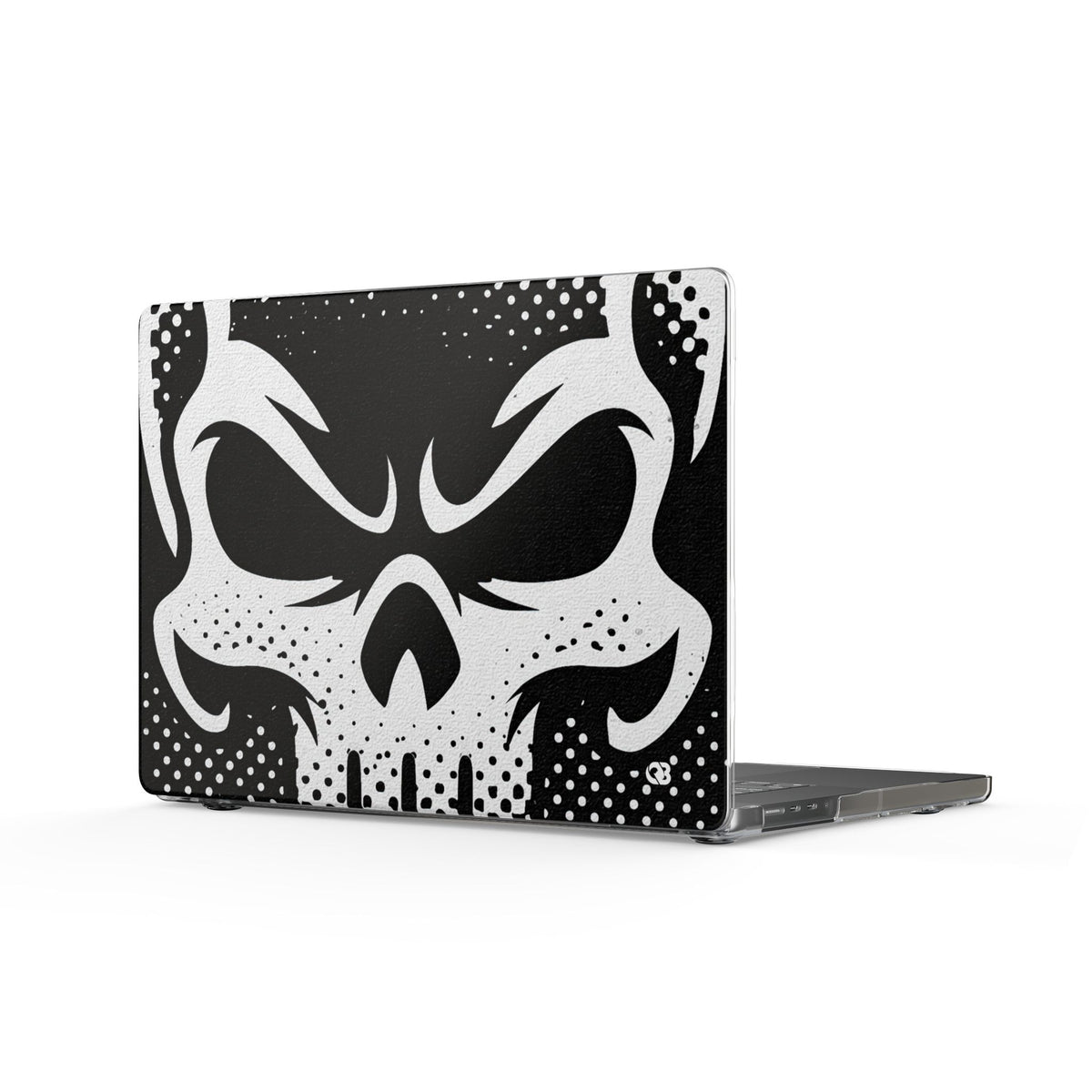 Phantom Halftone · Clear Hard Case for MacBook · Black