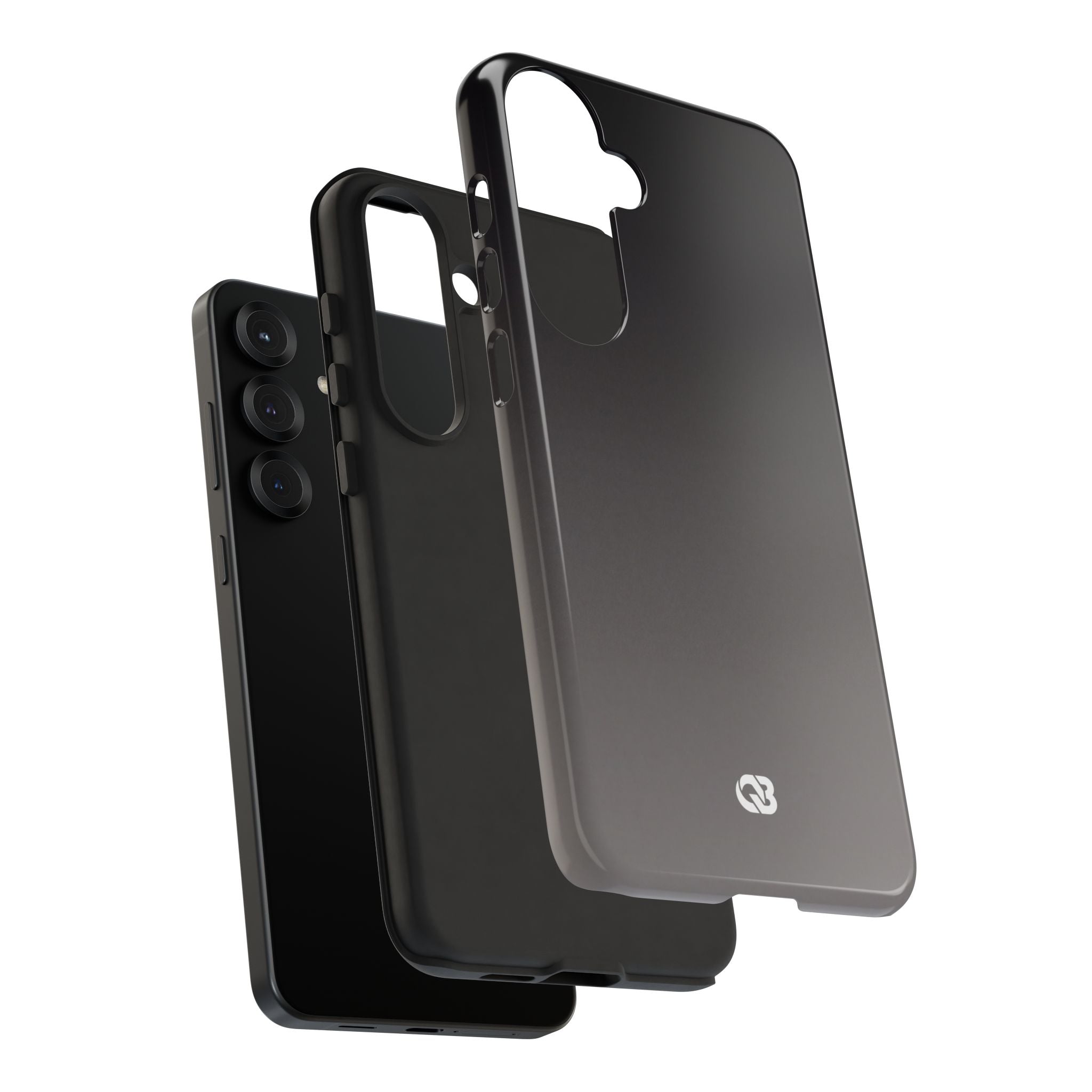Grey Tough Phone Case for Samsung - Obsidian Ash Fade