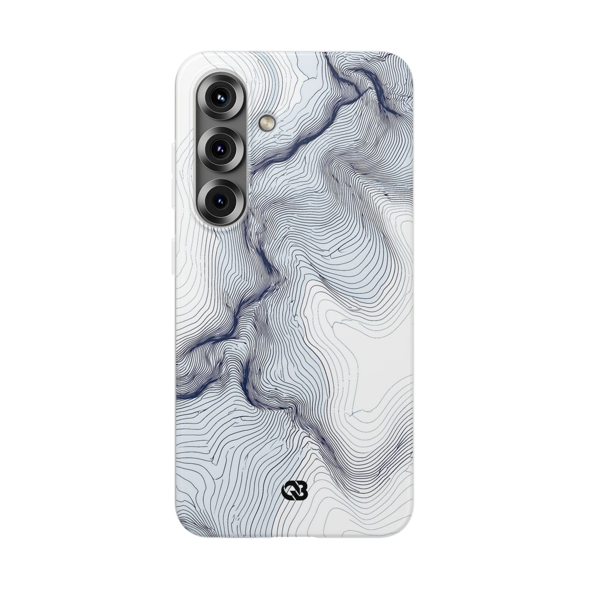White Lite Phone Case for Samsung - Nordic Ridge Topo