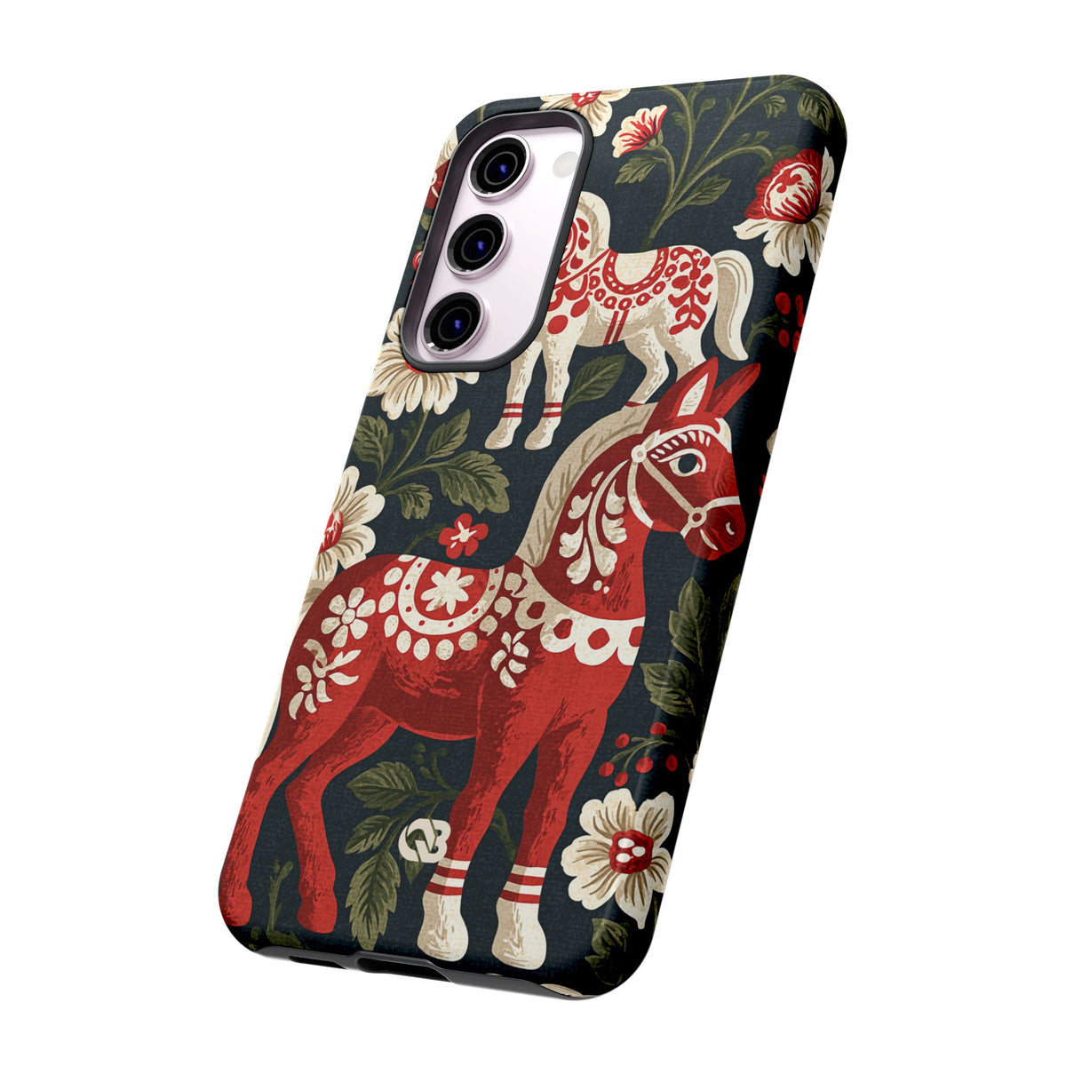 Nordic Dala Meadow · Tough Phone Case for Samsung · Red