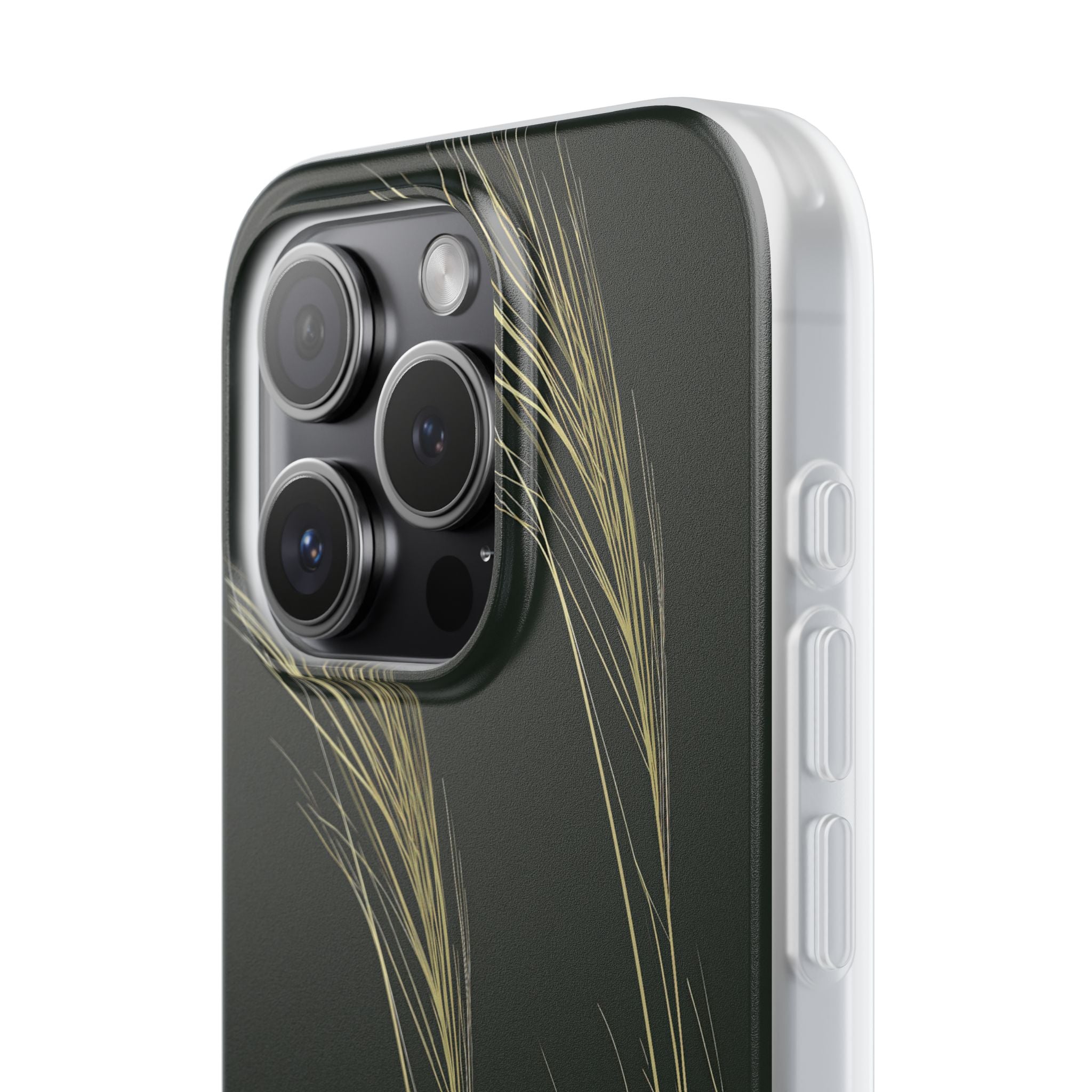 Green Lite Phone Case for iPhone - Midnight Gilded Grass