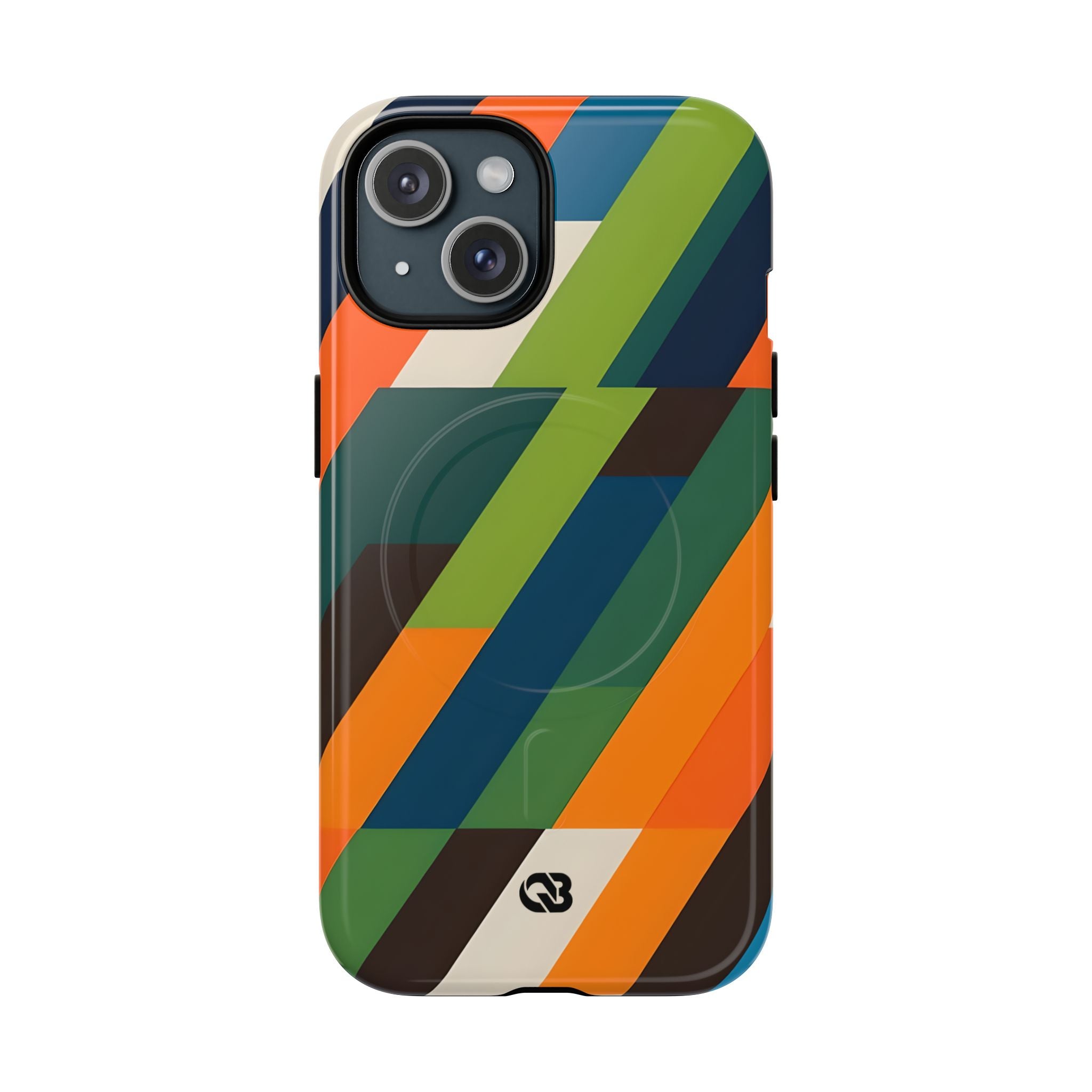 Angled Retro Mosaic · Tough+ Custodia per iPhone · Magsafe