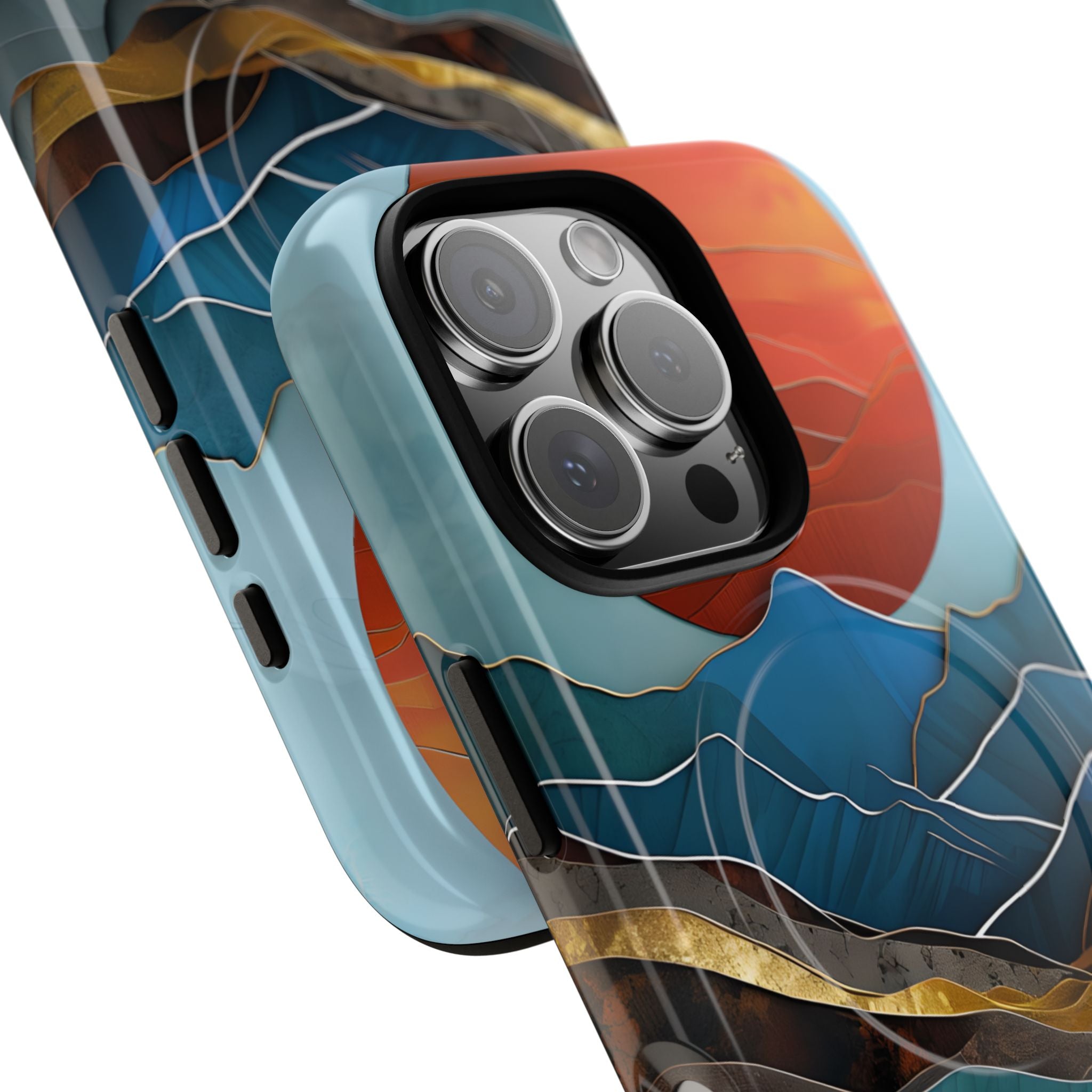 Molten Sun Peaks · Tough+ etui na telefon dla iPhone · Magsafe