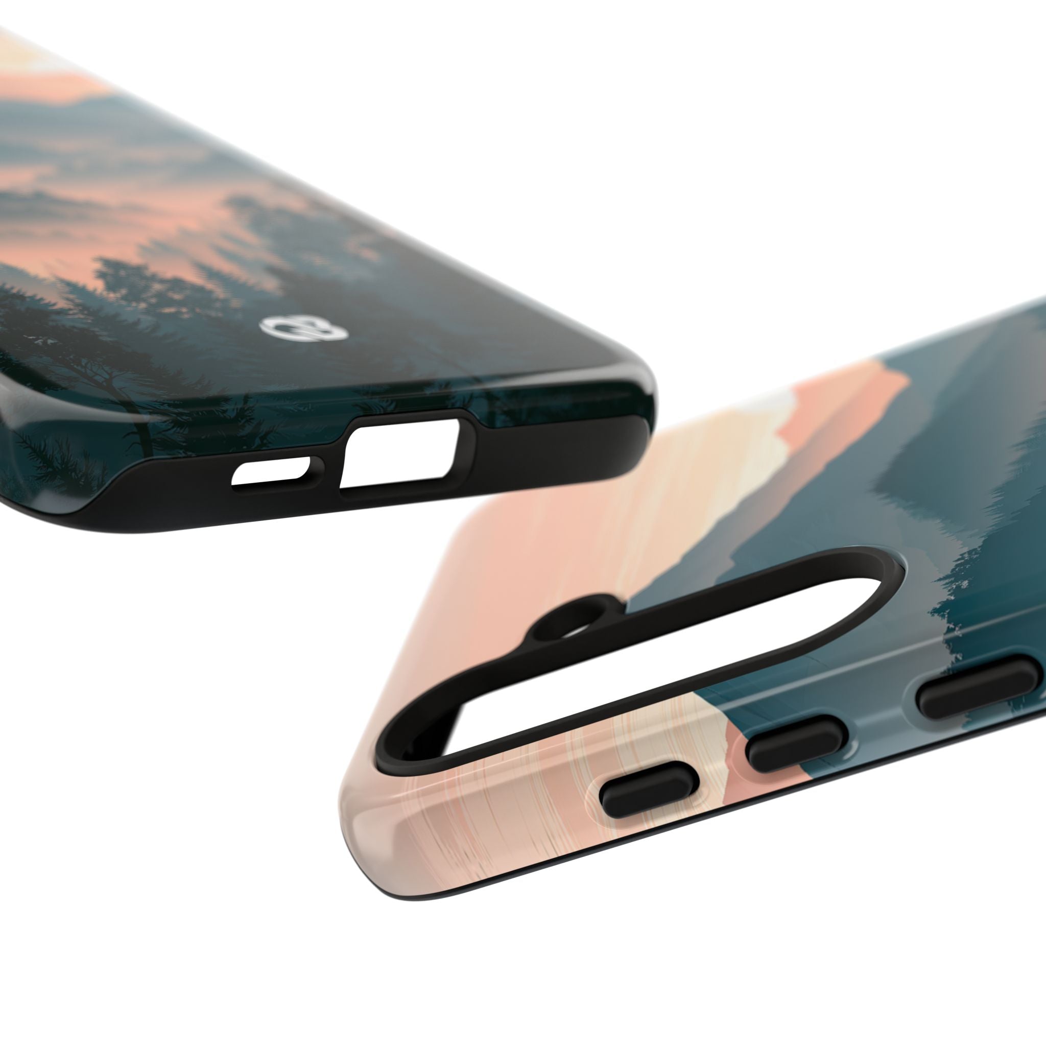 Teal Tough Phone Case for Samsung - Alpine Teal Horizon