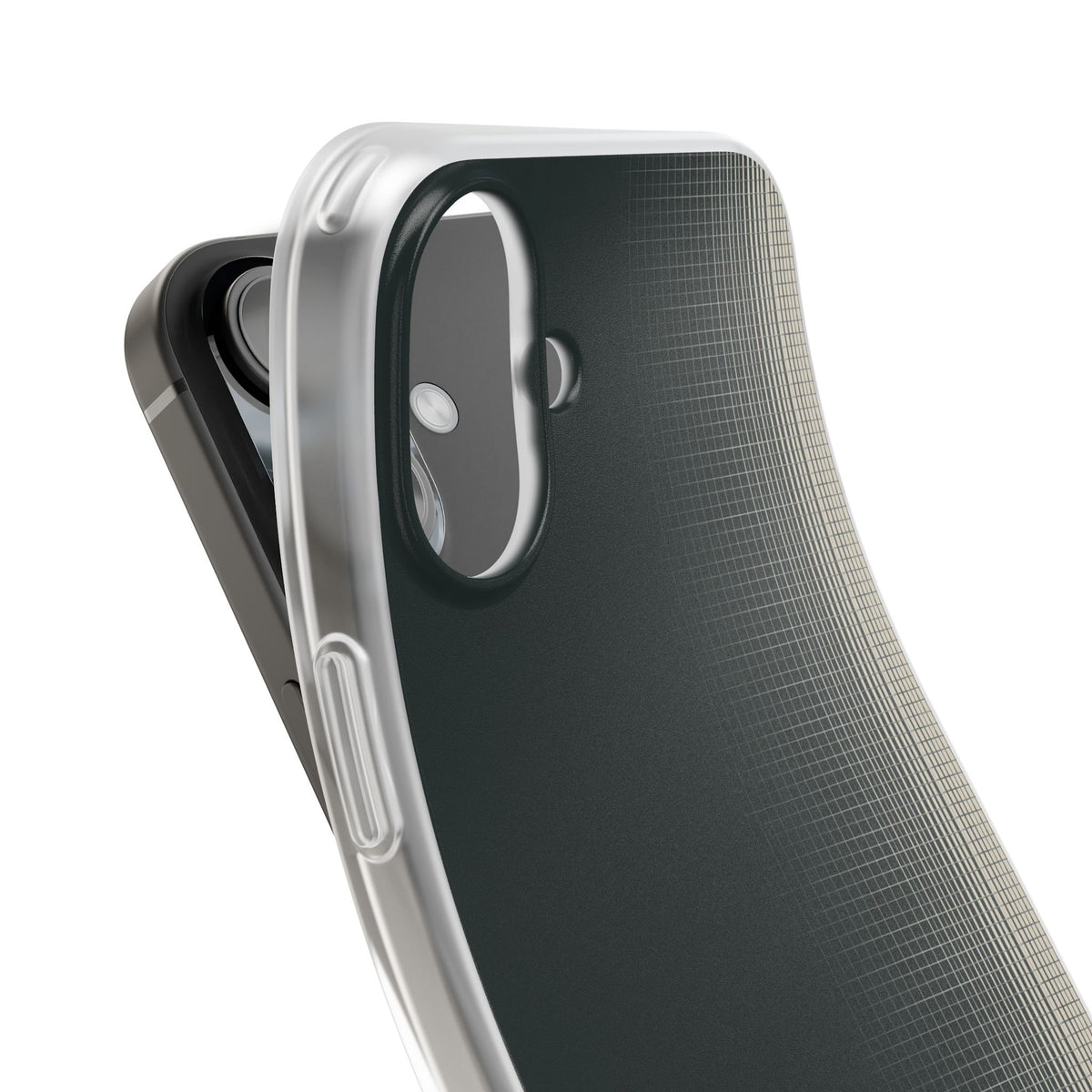 Grey Lite Phone Case for iPhone - Charcoal Tech Grid