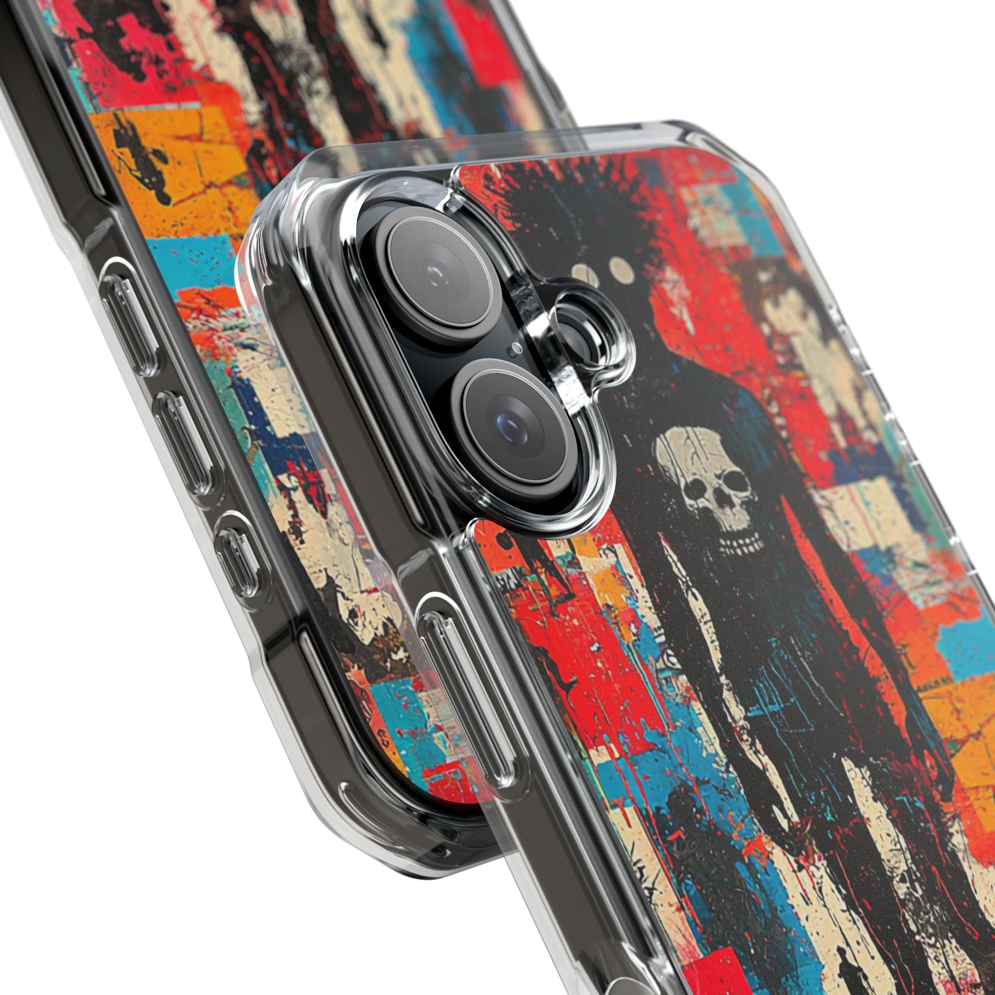 Spiky Skull Silhouette iPhone 16 Case - Impact - CASE•BOB