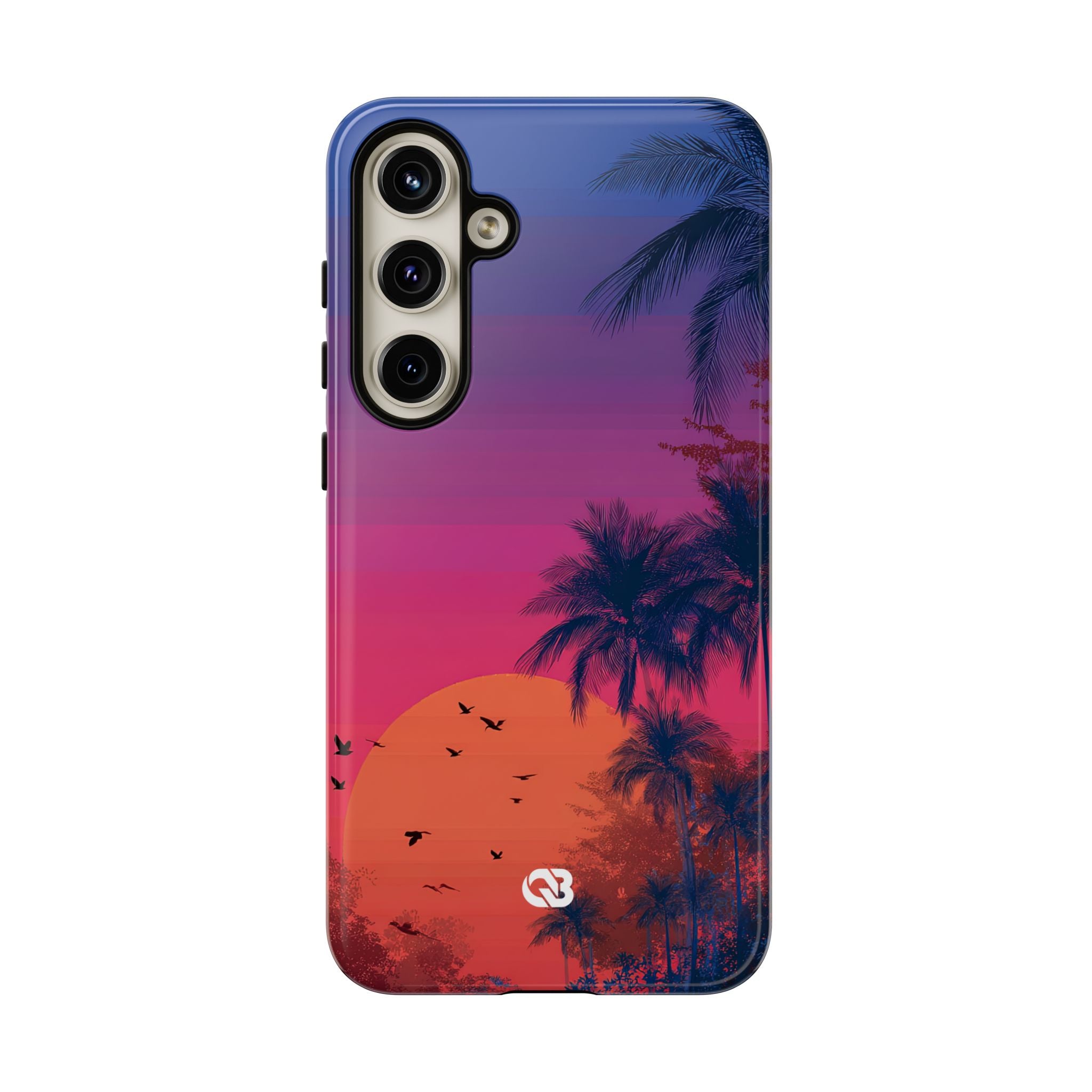 Neon Horizon Palms · Tough Phone Case for Samsung