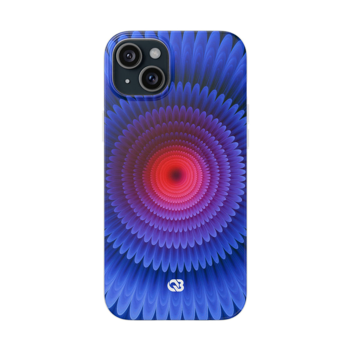 Radial Spectrum Bloom · Lite Phone Case for iPhone · Blue