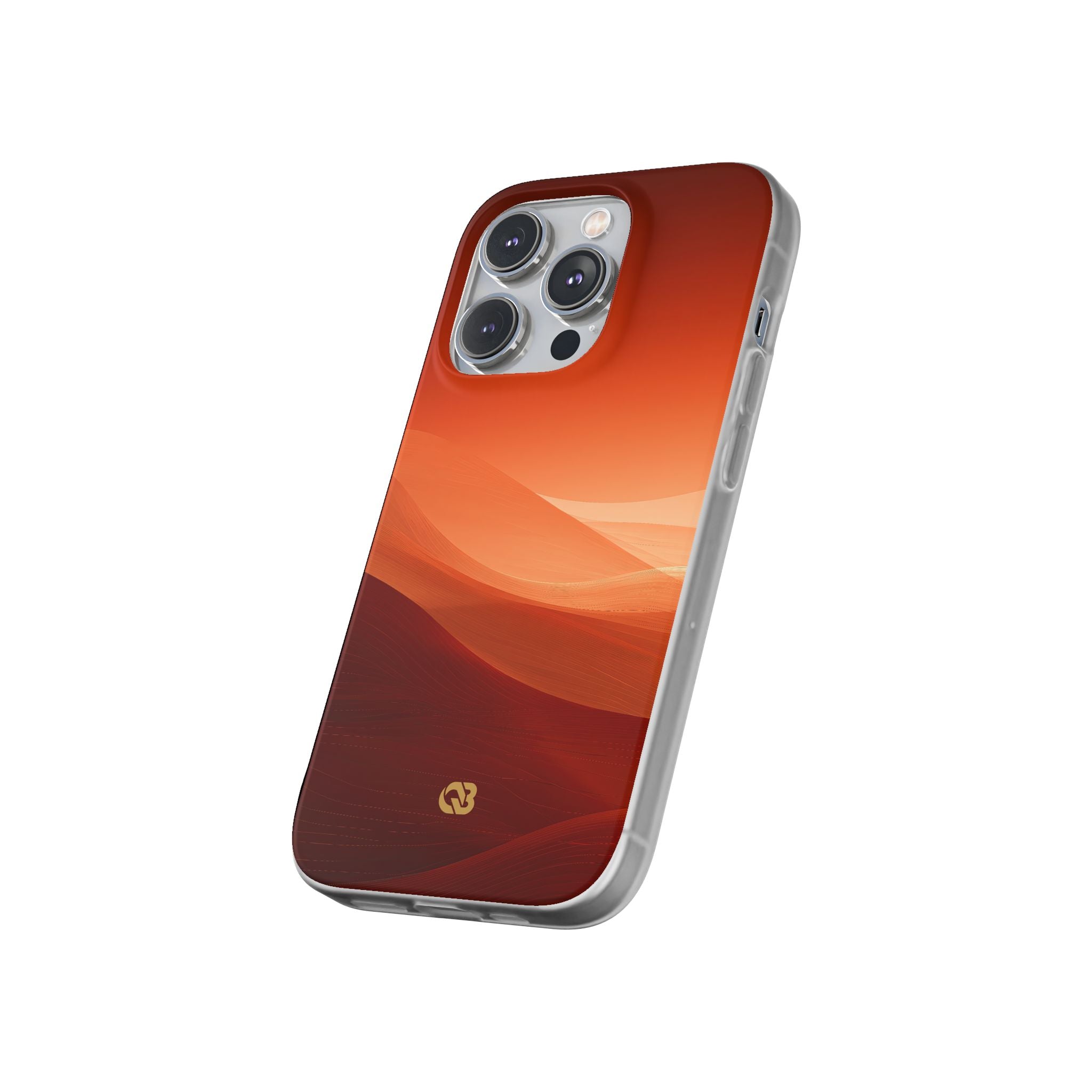 Orange Lite Phone Case for iPhone - Crimson Dune Gradient