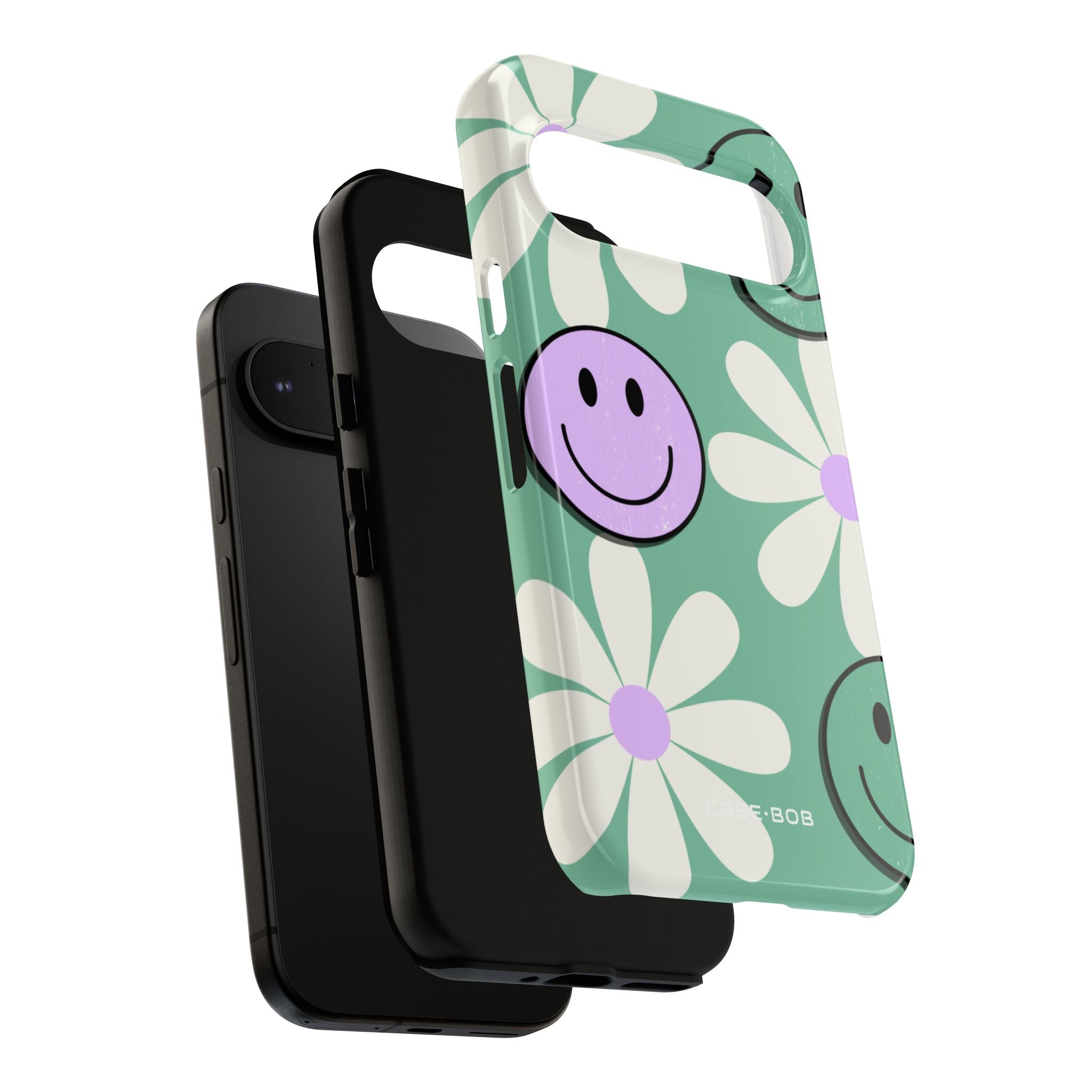 Smiley Daisy Glow Google Pixel 9 Case - Tough