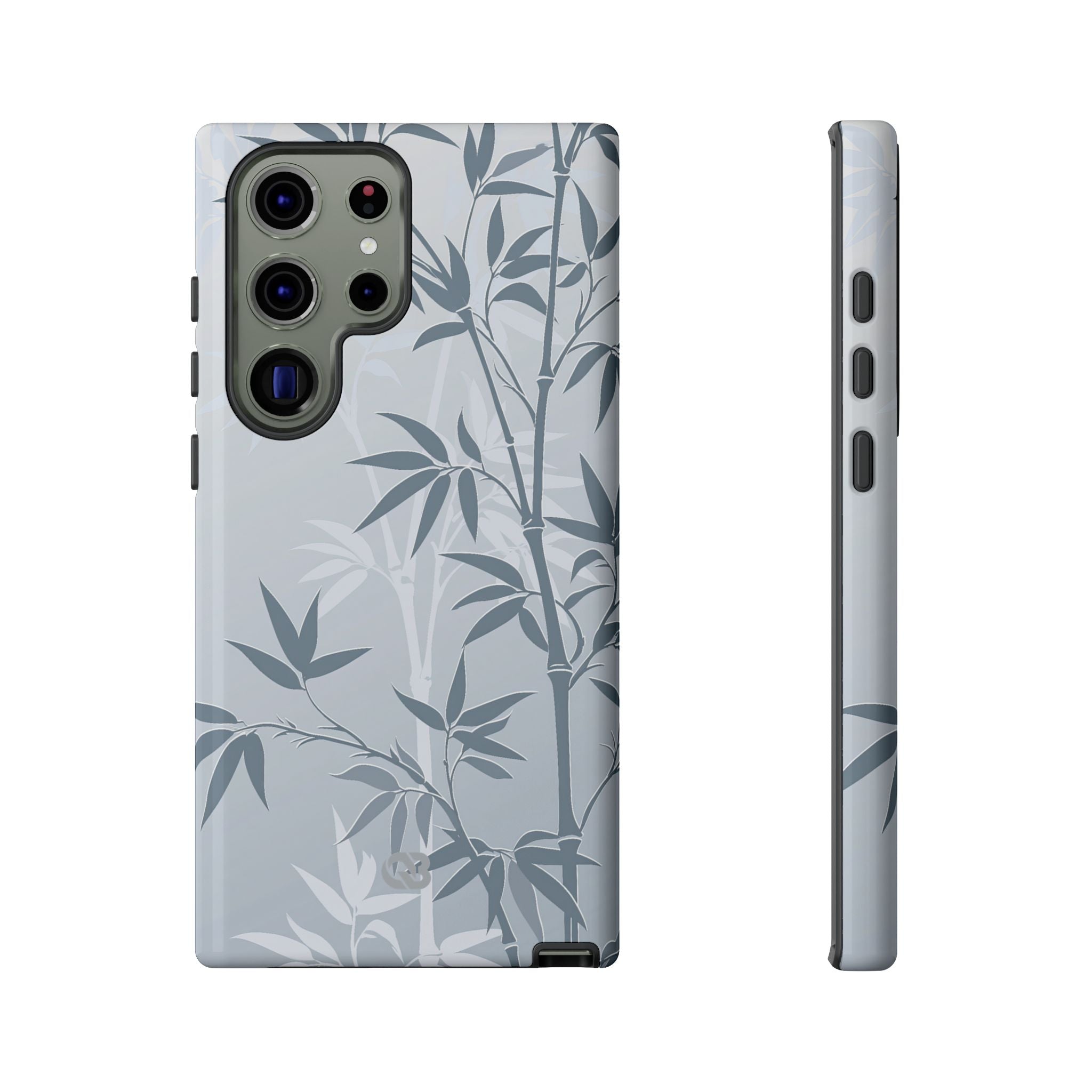 Blue Tough Phone Case for Samsung - Slate Bamboo Shadow