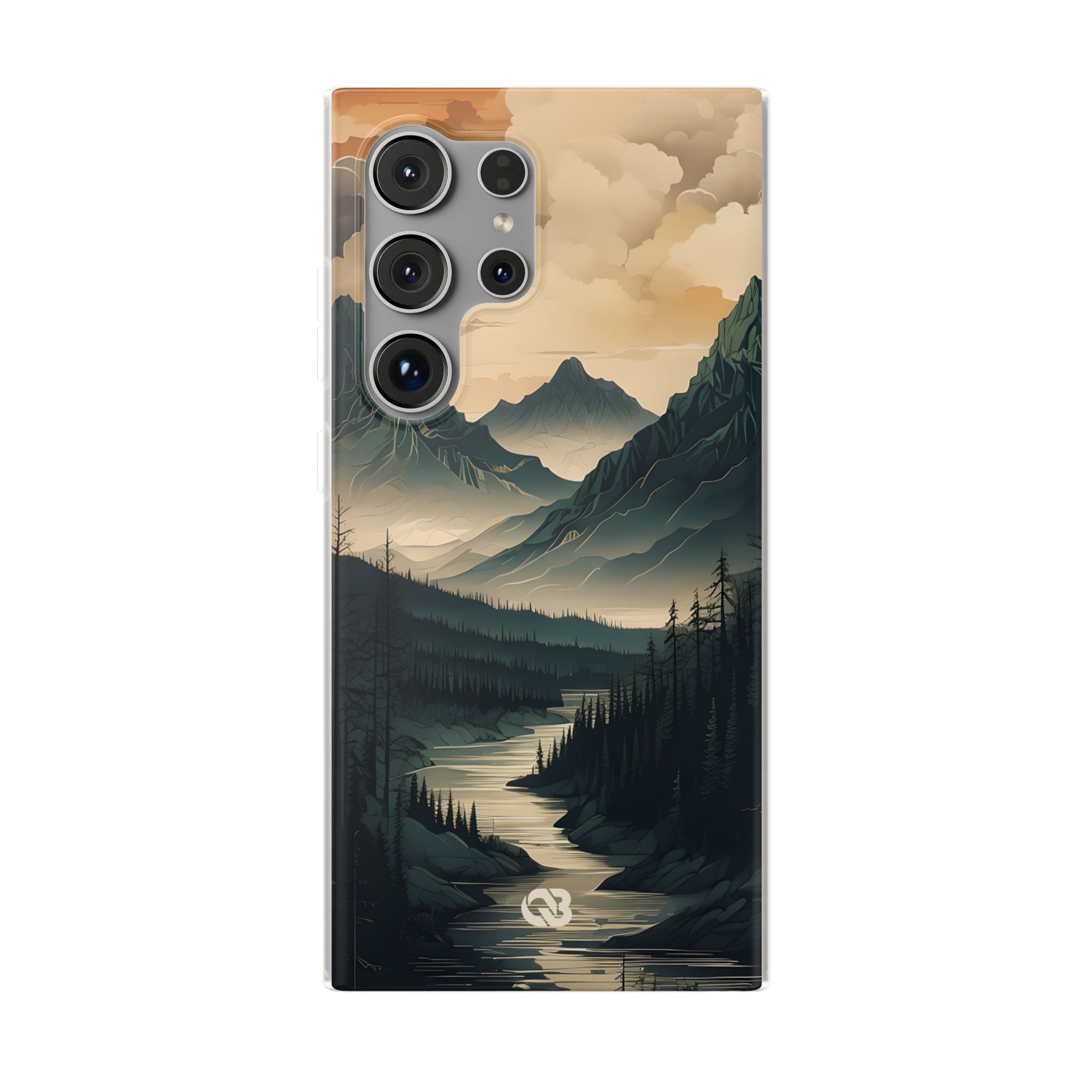 Summit River Dusk · Soft Phone Case for Samsung