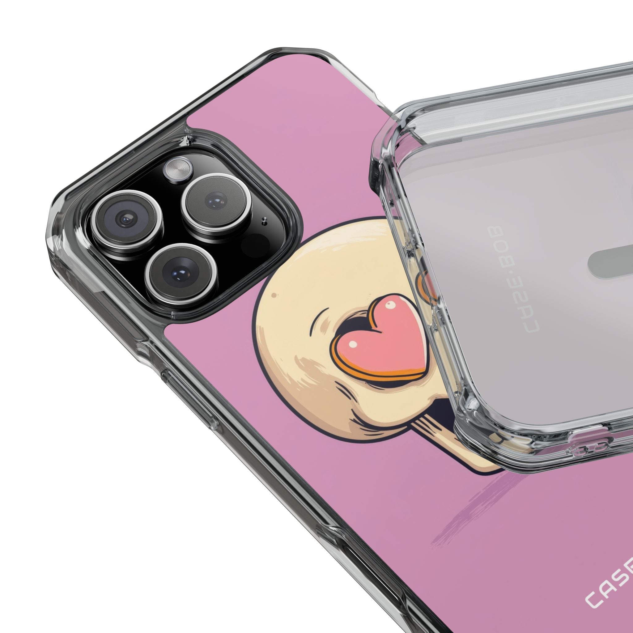 Heart Eyed Skull iPhone 16 Pro Max Case - Impact