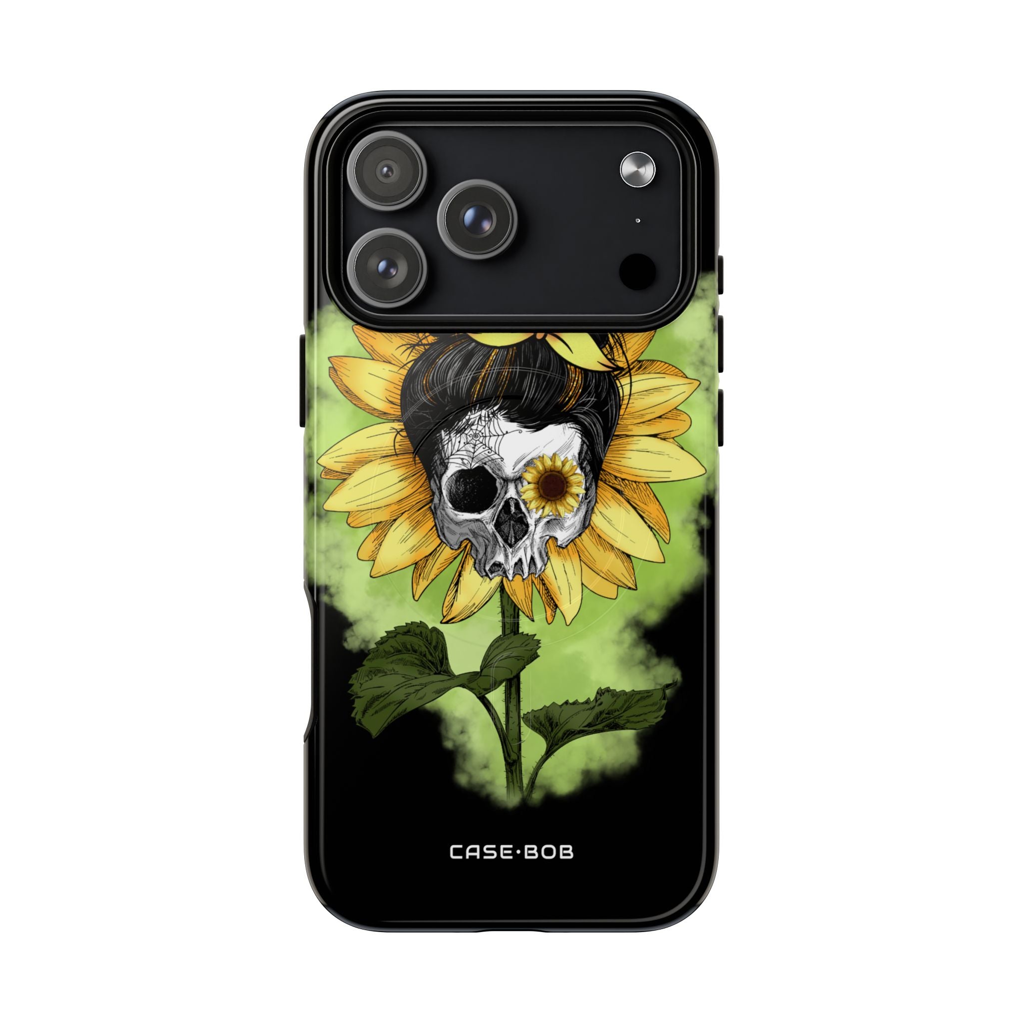 Sunflower Skull iPhone 17 Pro Max Case - Tough+ - CASE•BOB