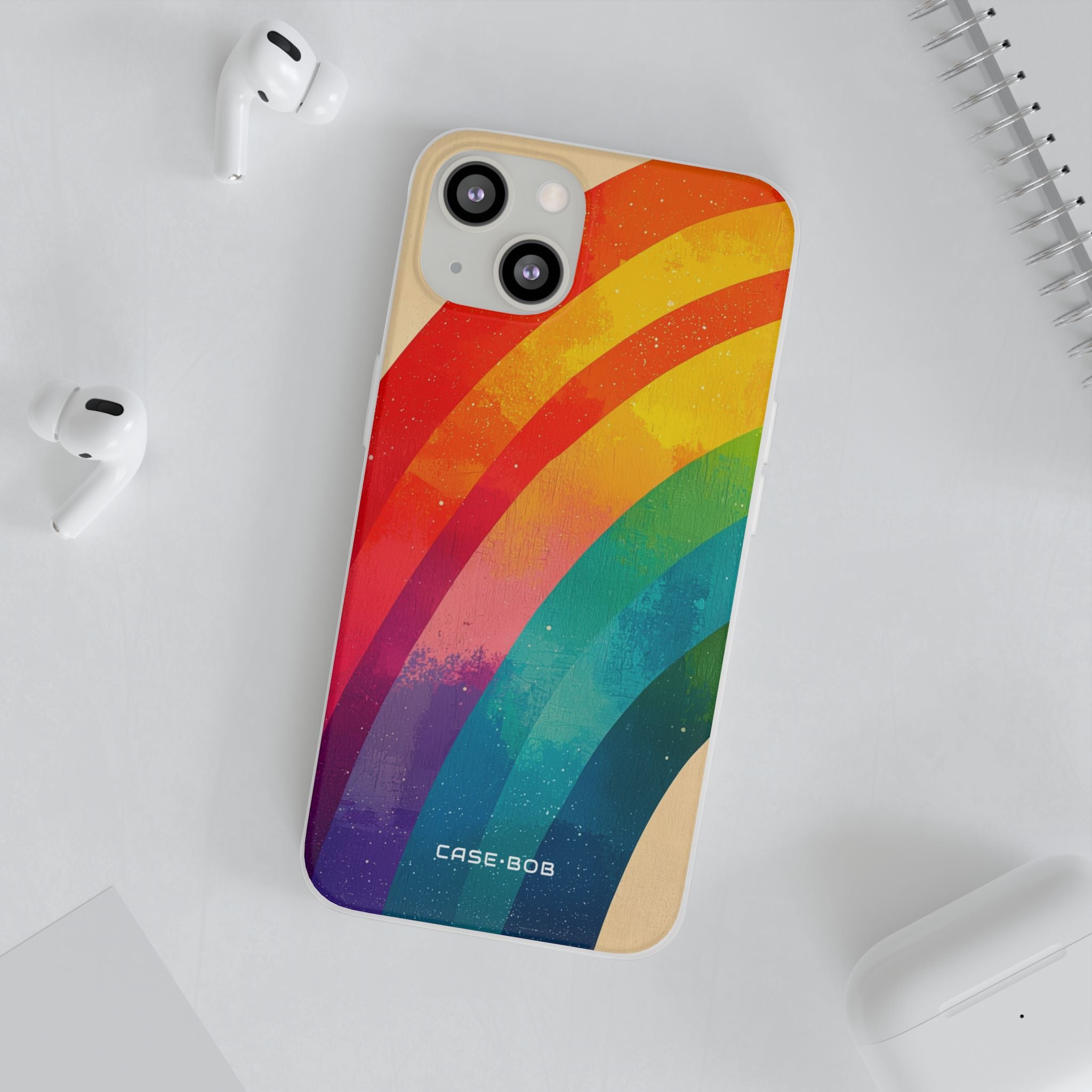 Textured Rainbow Arc iPhone 13 - Soft