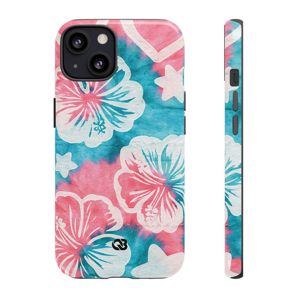 Tropical Hibiscus Bloom · Tough Phone Case for iPhone · Teal