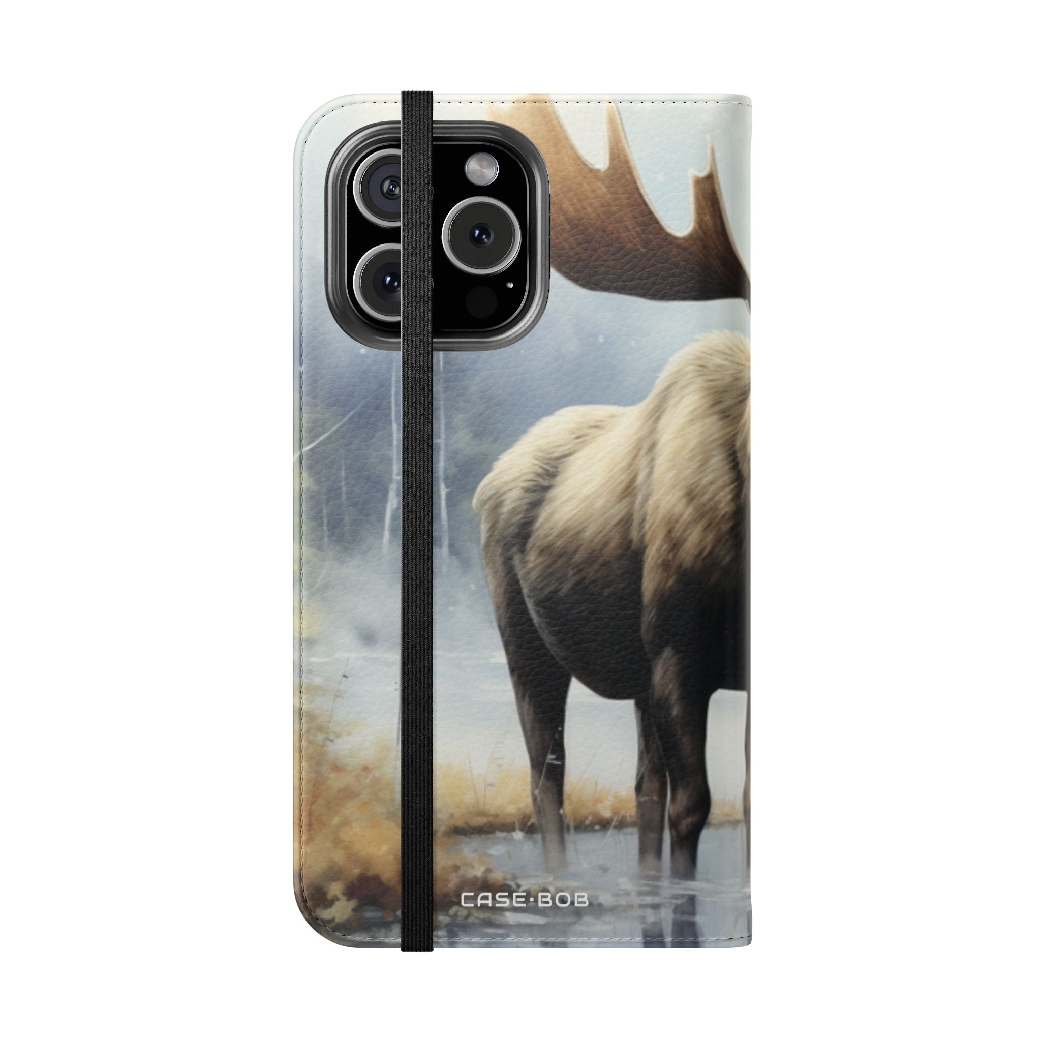 Misty Moose Reflection - iPhone 16 Max Case - Wallet