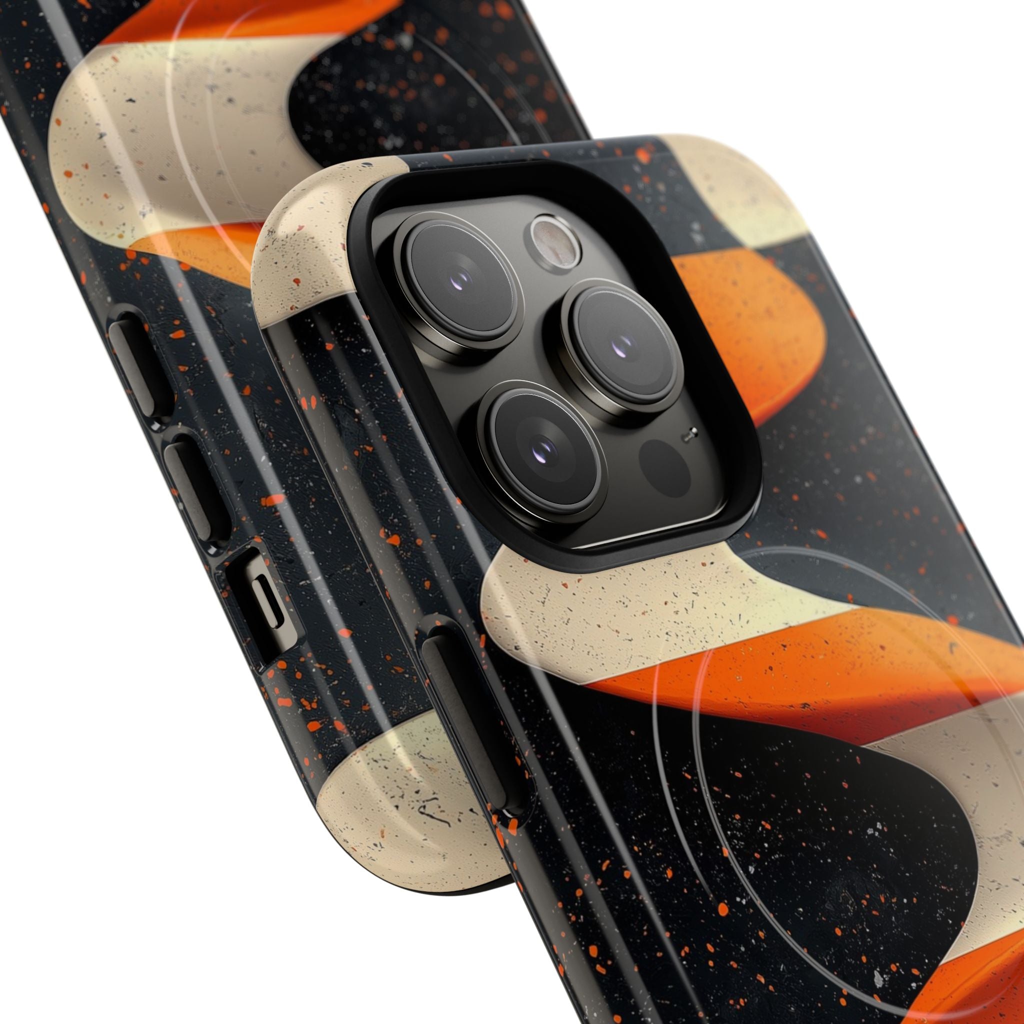 Orange Grit Twist · Tough+ Phone Case for iPhone · Magsafe