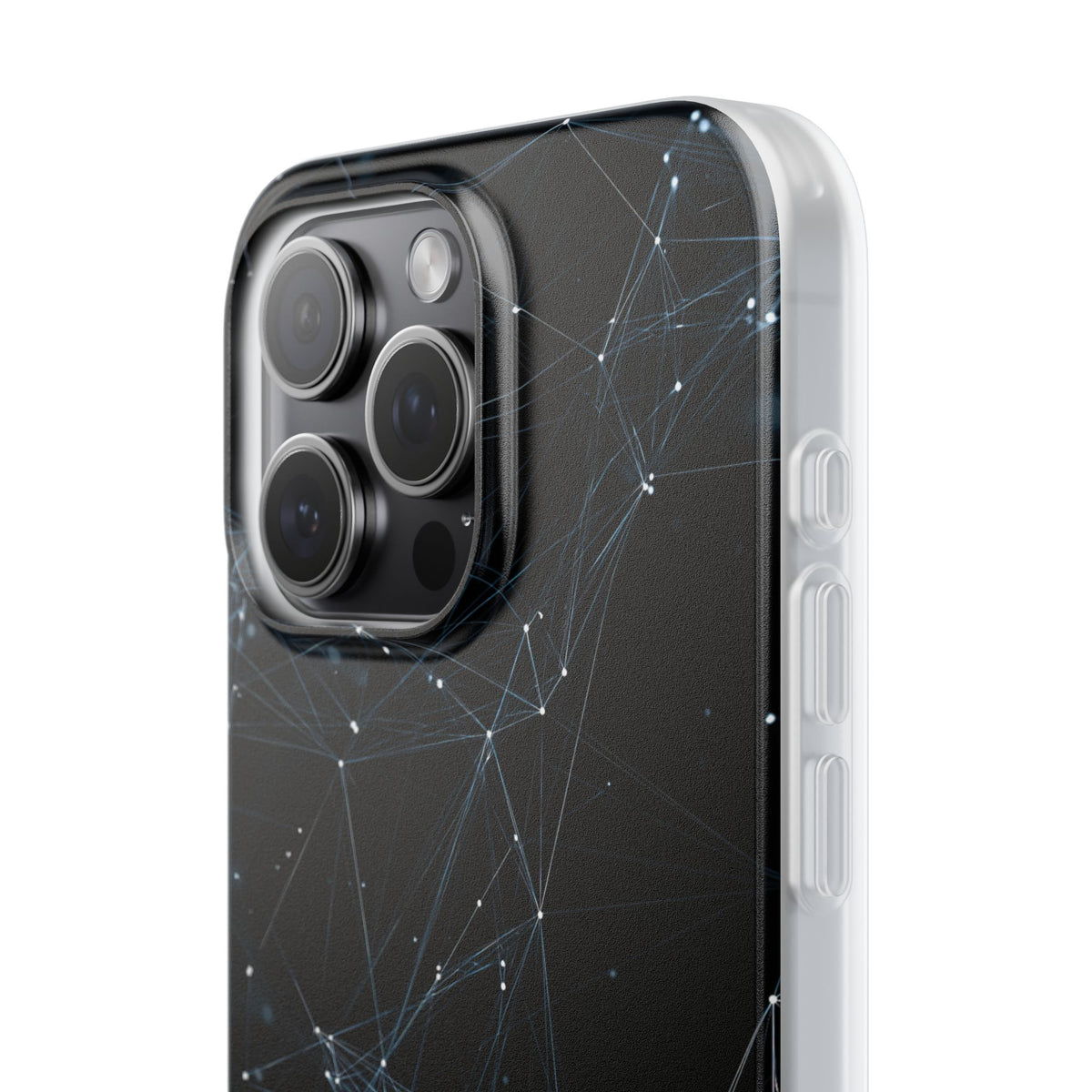 Black Lite Phone Case for iPhone - Arctic Neural Mesh