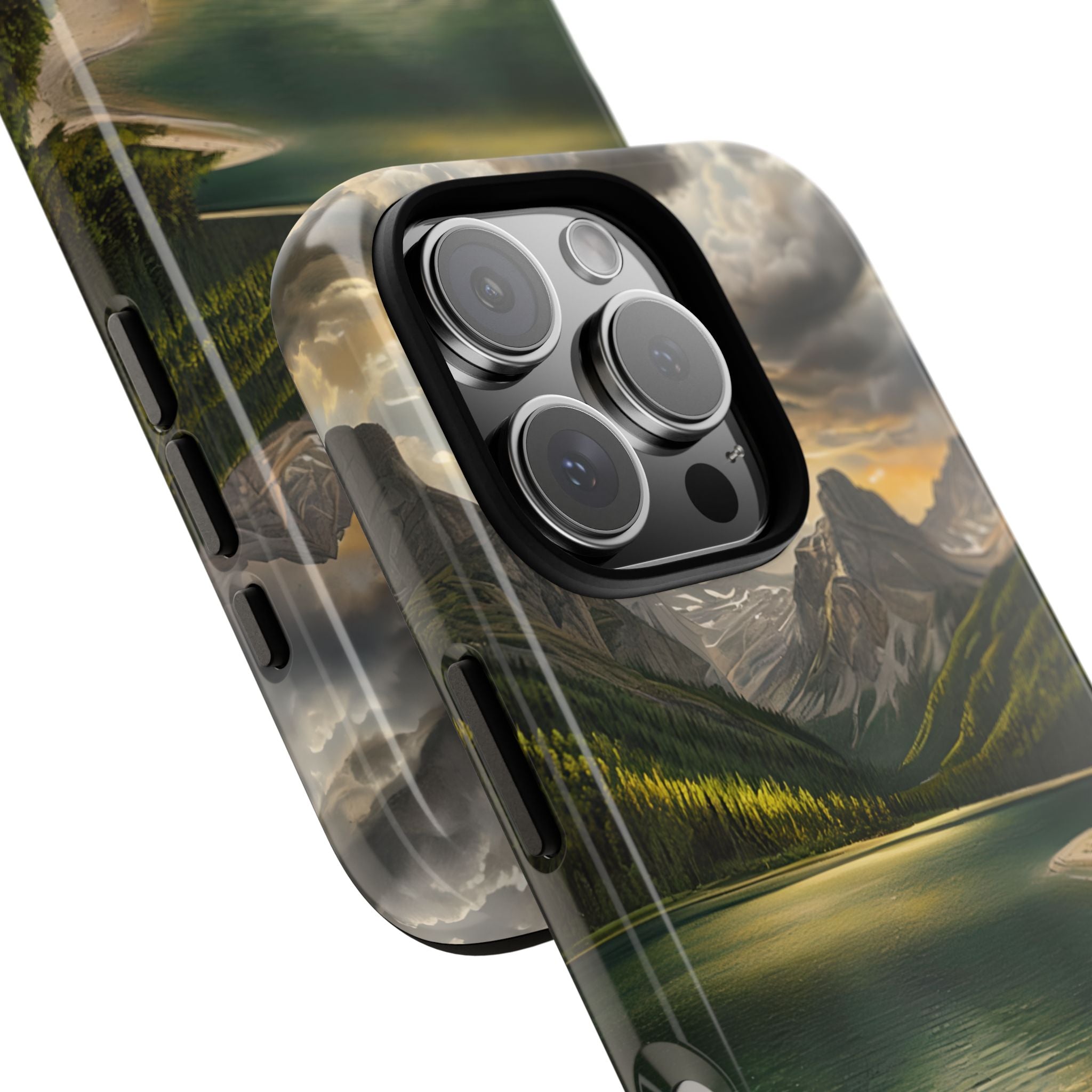 Gilded Mountain Lake · Tough Phone Case for iPhone