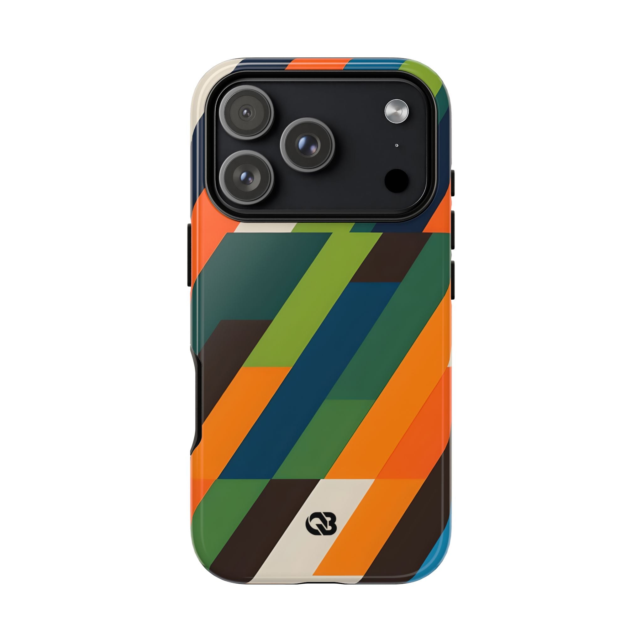 Custodia Retro Mosaico Angolata · Tough per iPhone