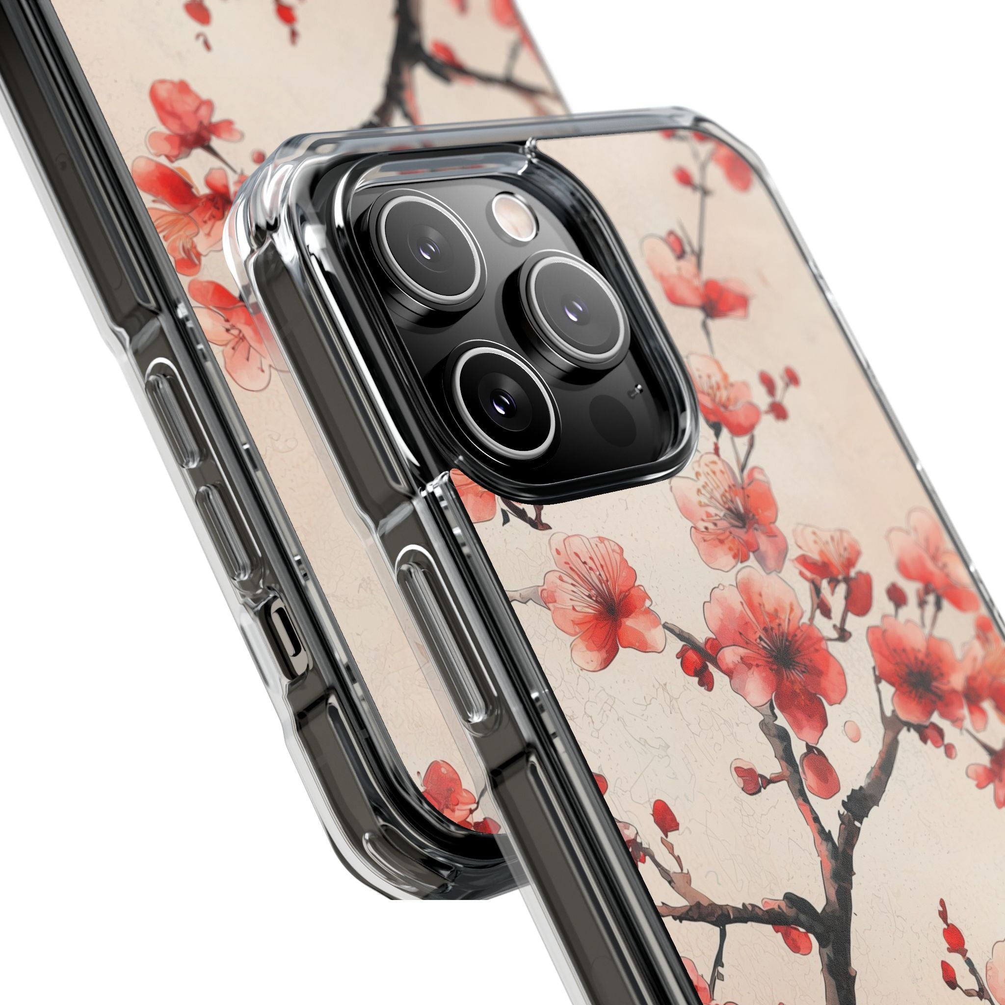 Crimson Silk Flora · Impact Handyhülle für iPhone · Magsafe