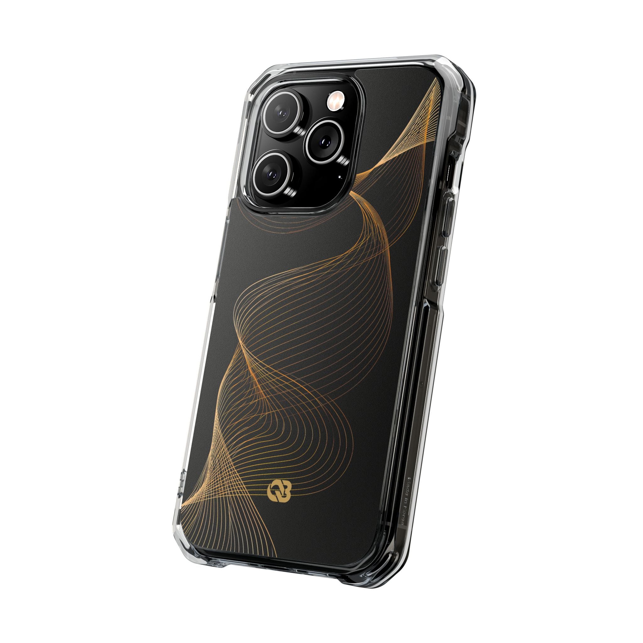 Gold Impact MagSafe Phone Case for iPhone - Burnished Bronze Helix