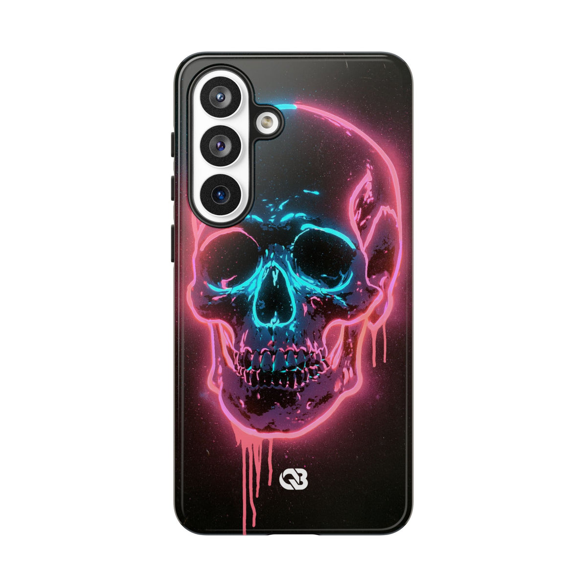 Neon Drip Skull · Tough Phone Case for Samsung · Black