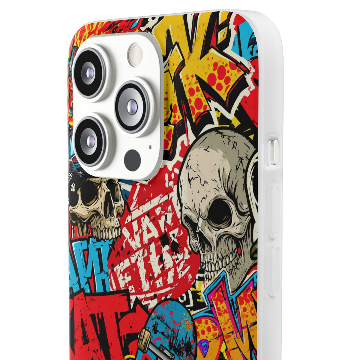 Skate Skull Riot · Lite Phone Case for iPhone · Red