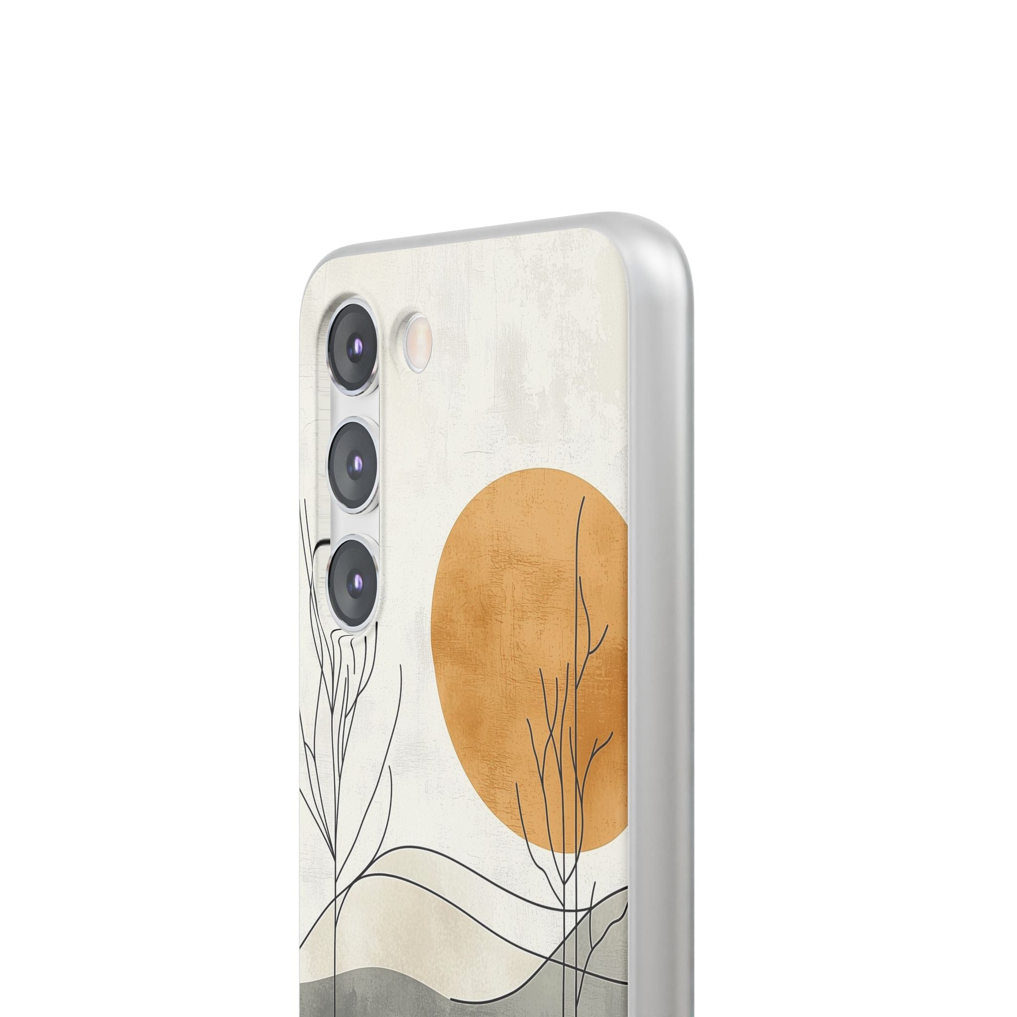 Burnt Horizon Lines · Soft Phone Case for Samsung