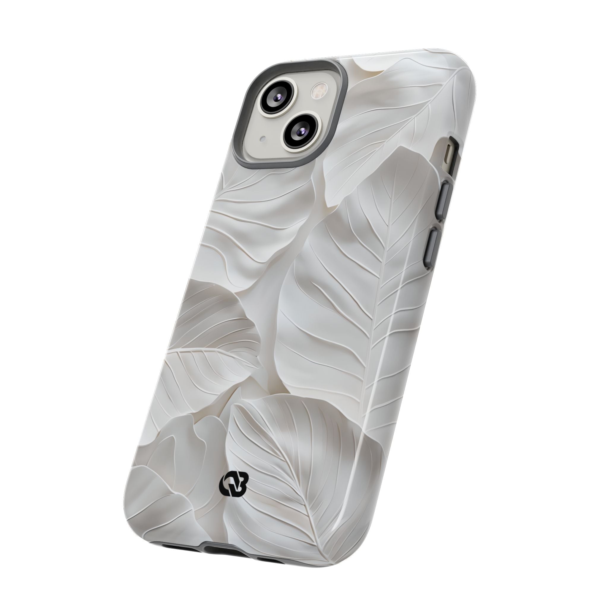 Sculpted Ivory Leaves · Tough Coque de téléphone pour iPhone
