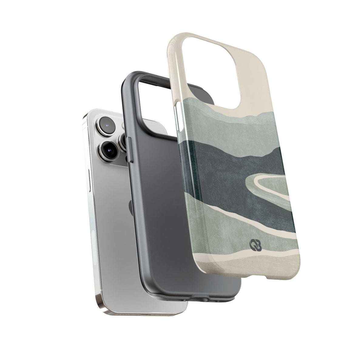 Muted Valley Vista · Tough Phone Case for iPhone · Green