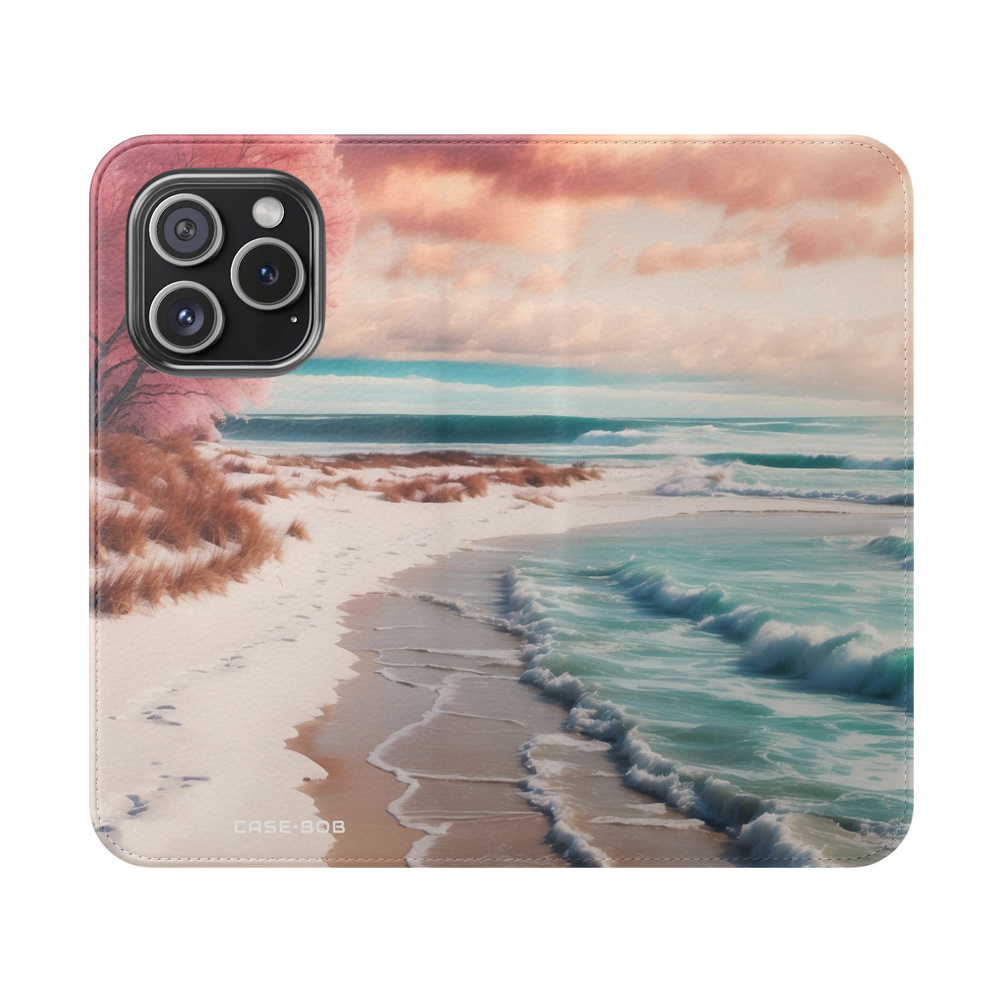 Pink Breeze Tree - iPhone 15 Pro Case - Wallet