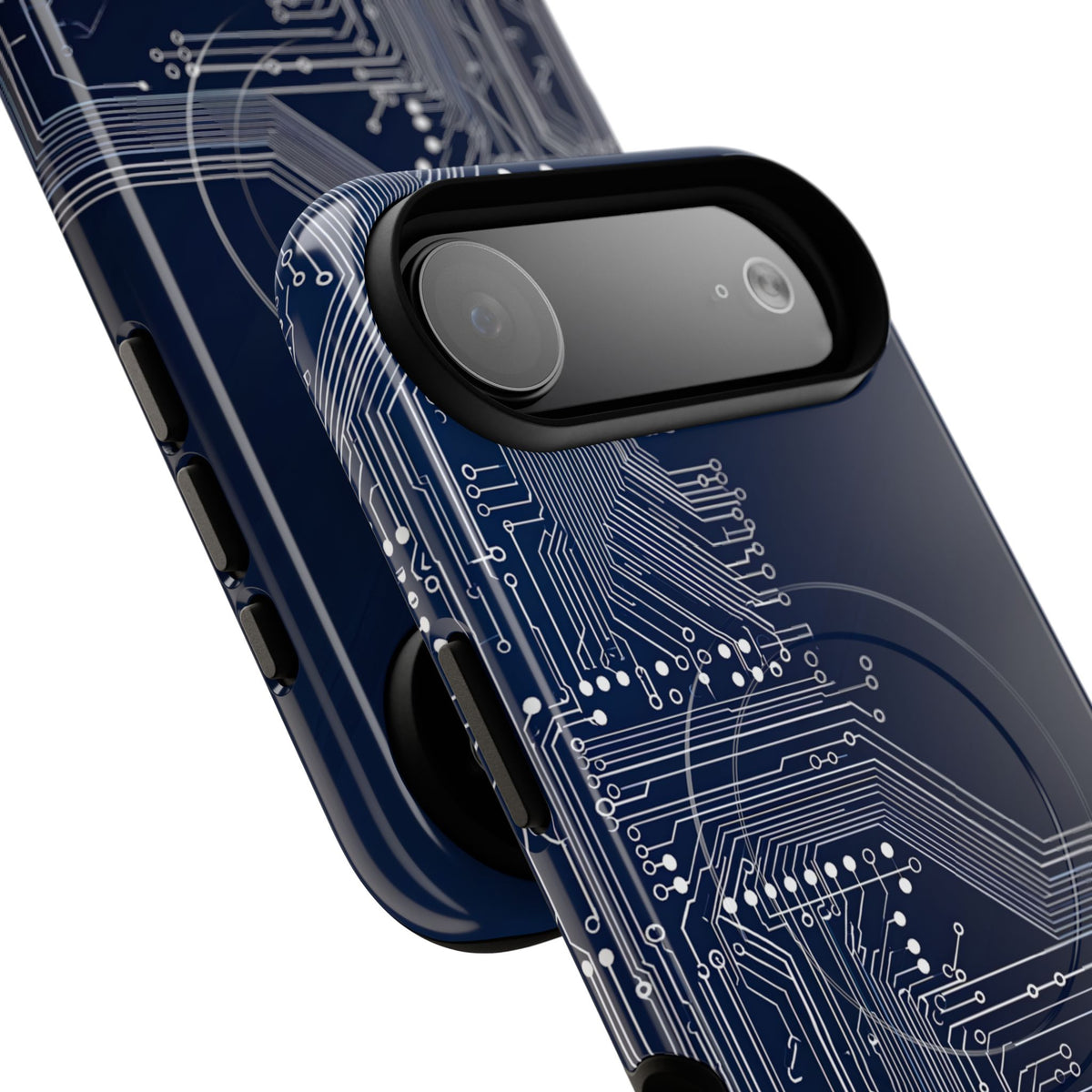 Blue Tough 2.0 Magsafe Phone Case for iPhone - Cobalt Data Stream