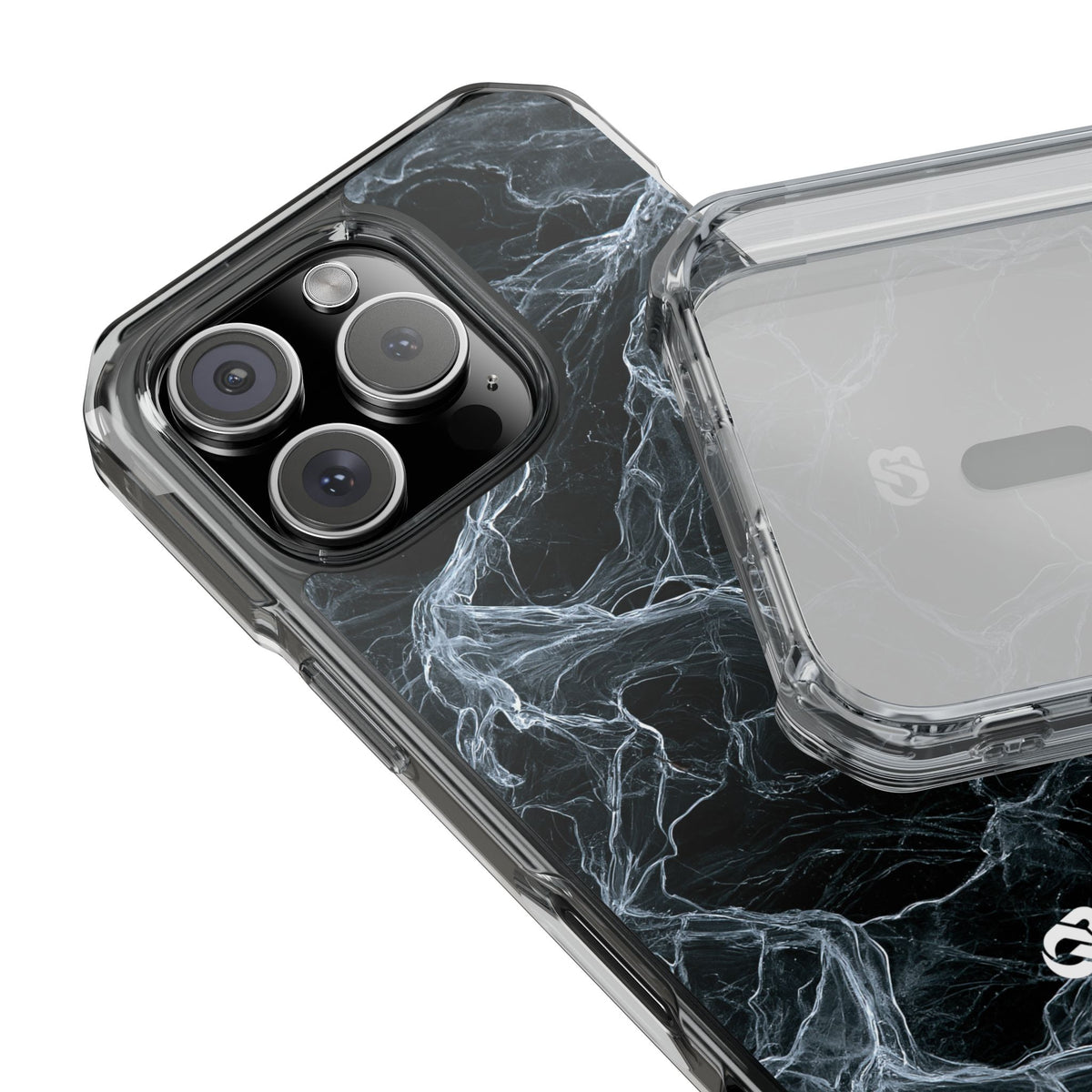 Arctic Gossamer · Clear Impact Magnetic Phone Case for iPhone · Black