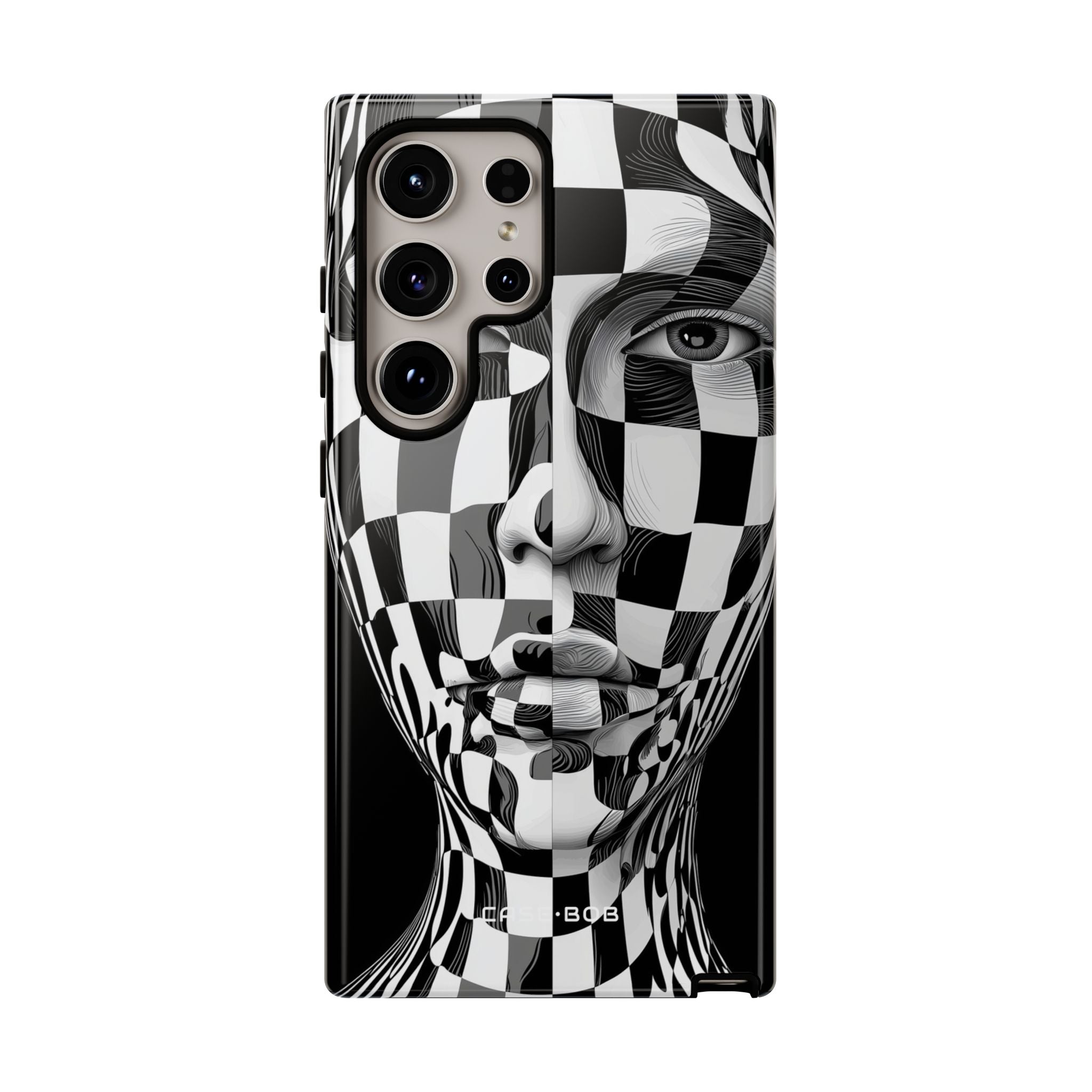 Checkered Face Samsung S24 Ultra Case - Tough