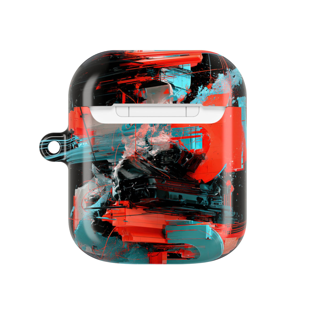 Fragmented Cyber Core · Hard Case for AirPods & AirPods Pro · Black