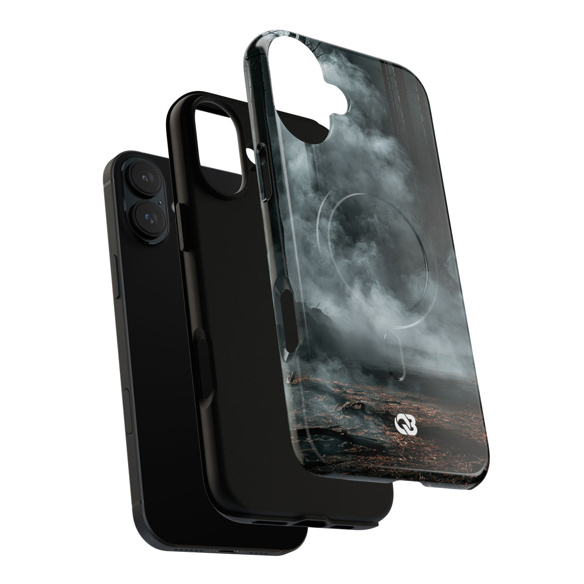 Shadowed Pine Mist · Tough 2.0 Magnetic Phone Case for iPhone · Black