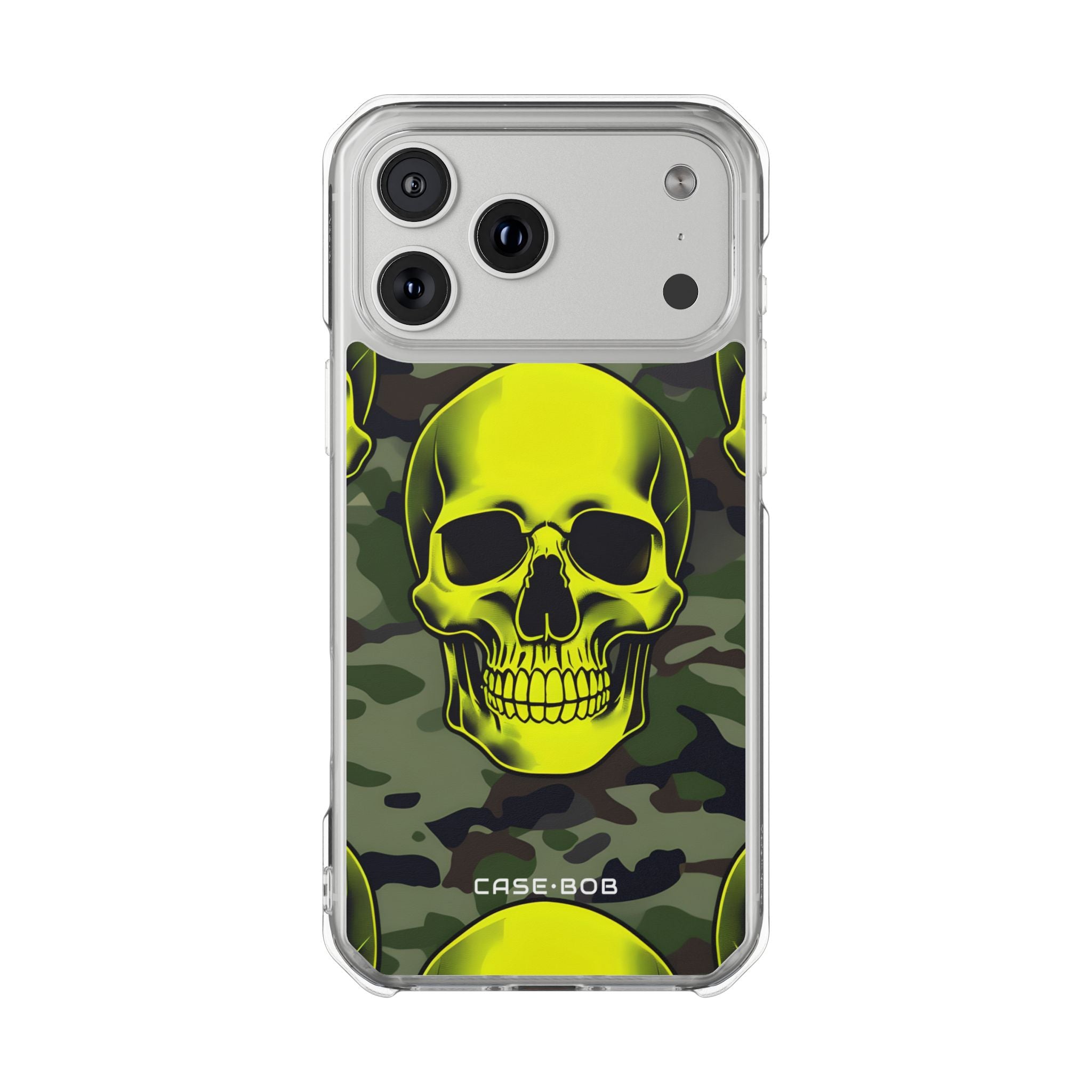 Neon Skull Camo iPhone 17 Pro Max Cover - Impact