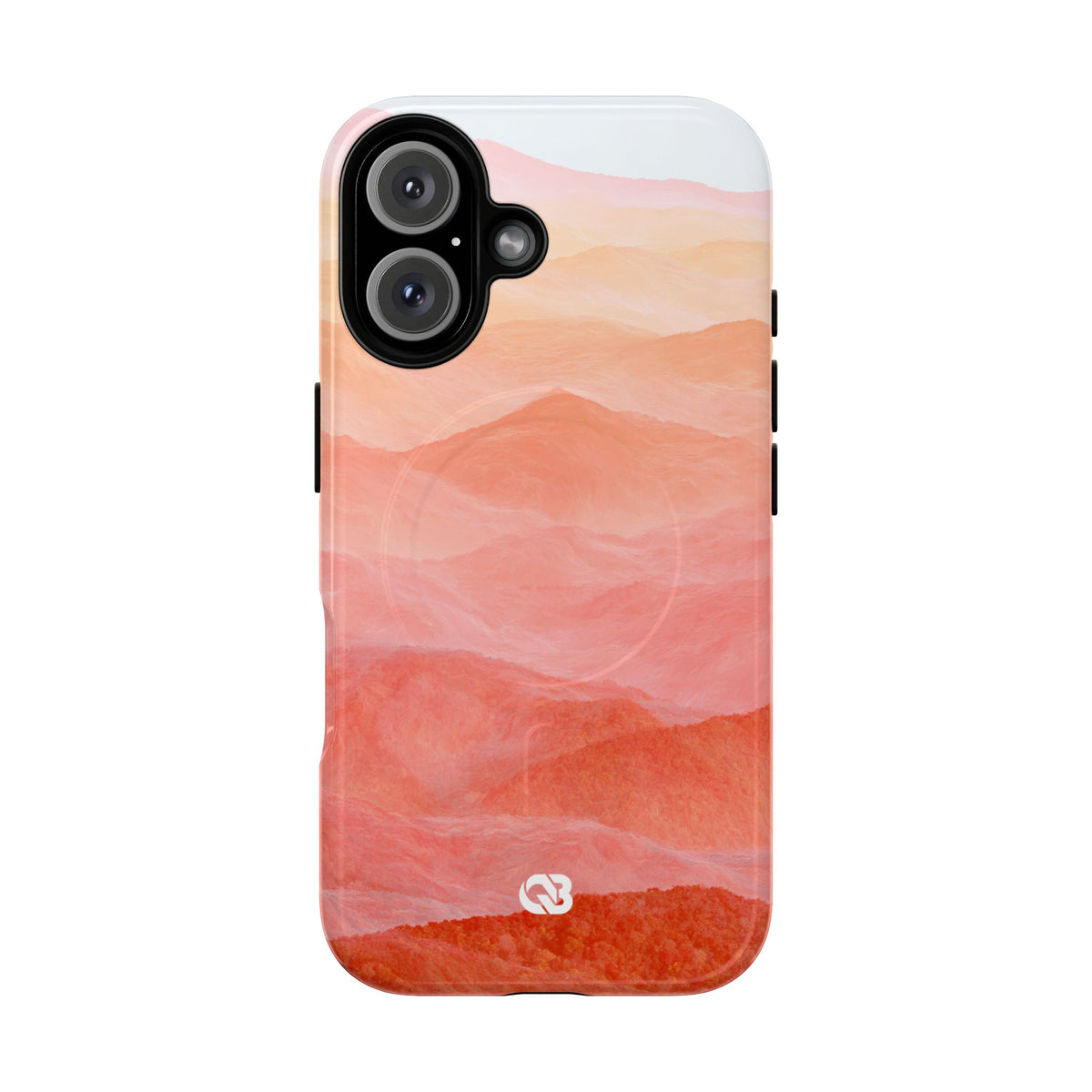 Alpenglow Ridge Vista · Tough 2.0 Magnetic Phone Case for iPhone · Orange