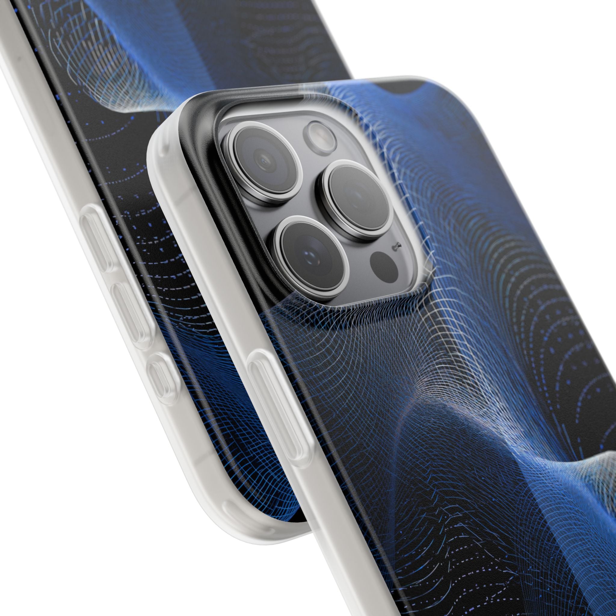 Blue Lite Phone Case for iPhone - Electric Blue Flux