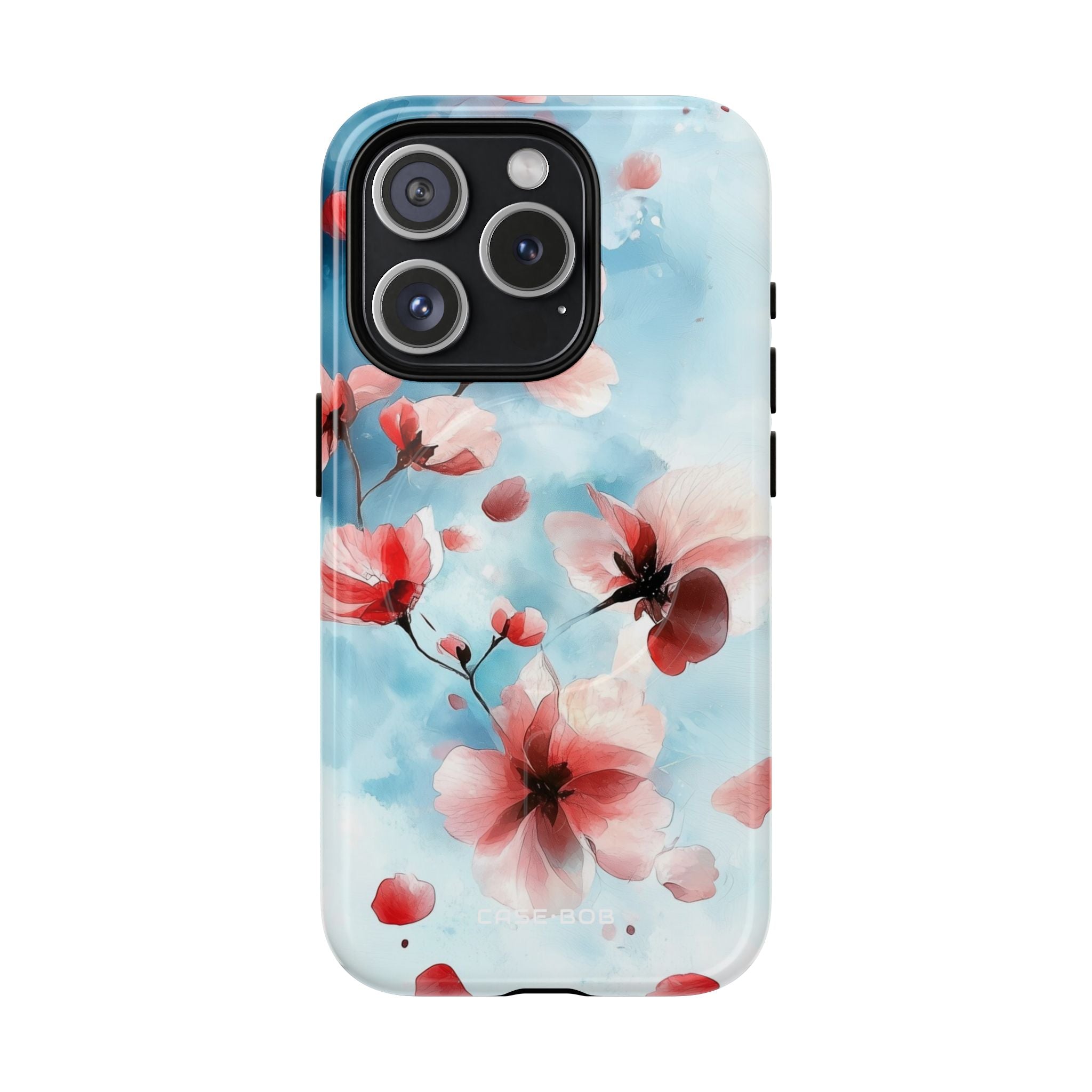 Roze Bloesem Drift iPhone 15 Pro Case - Tough+
