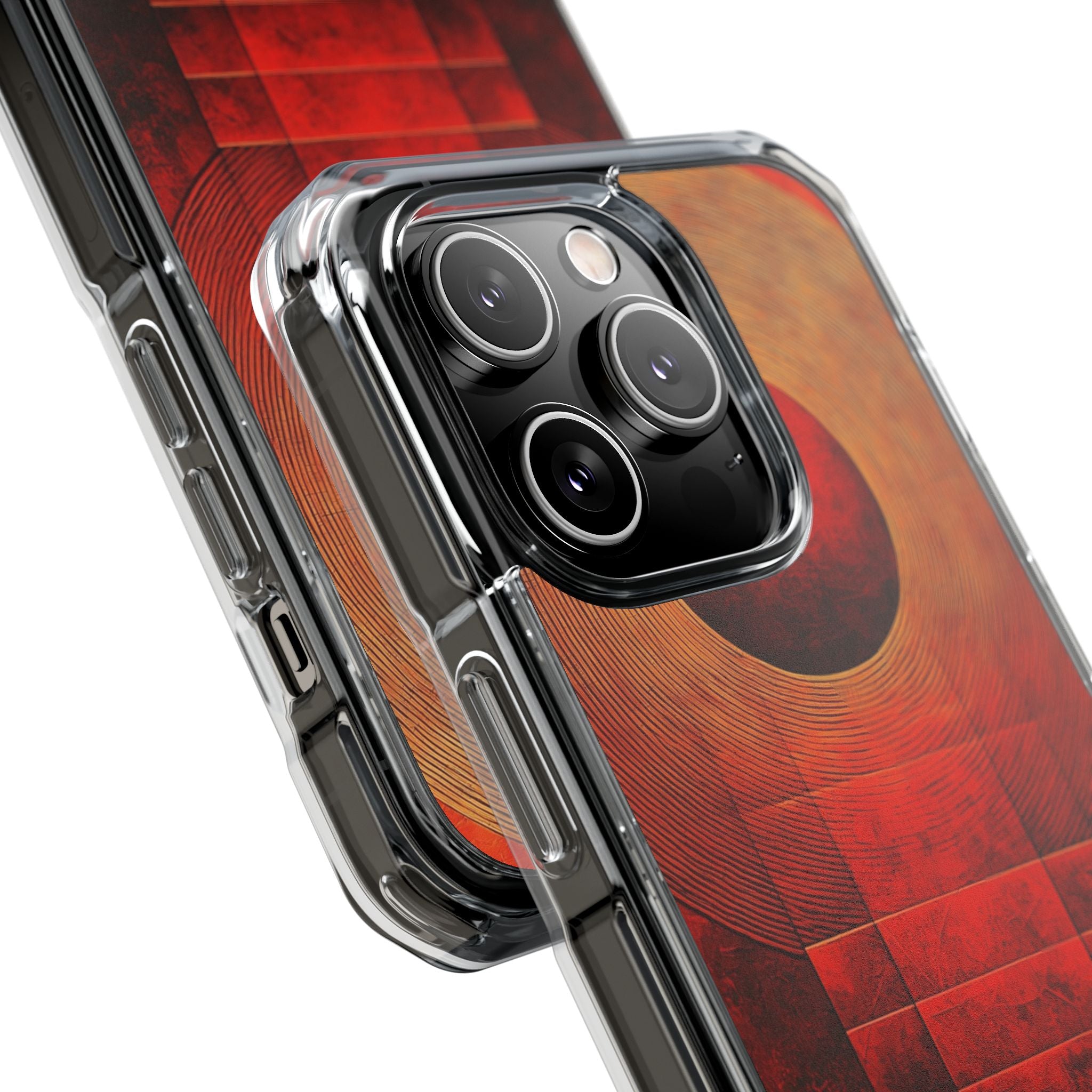 Crimson Orbit iPhone 14 Pro Cover - Impact
