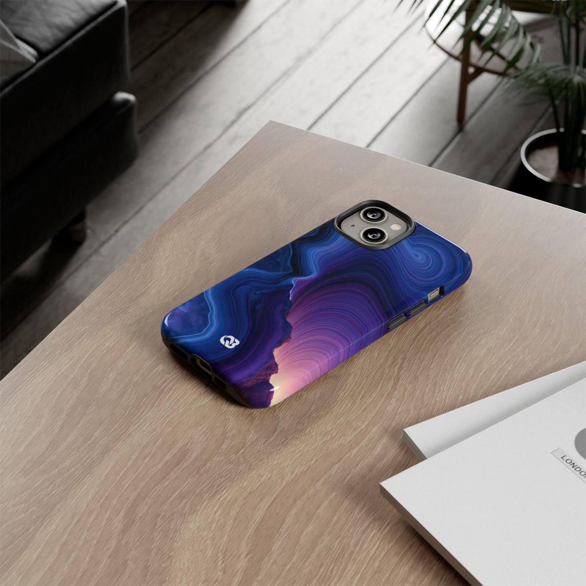 Radiant Strata · Tough Phone Case for iPhone · Blue