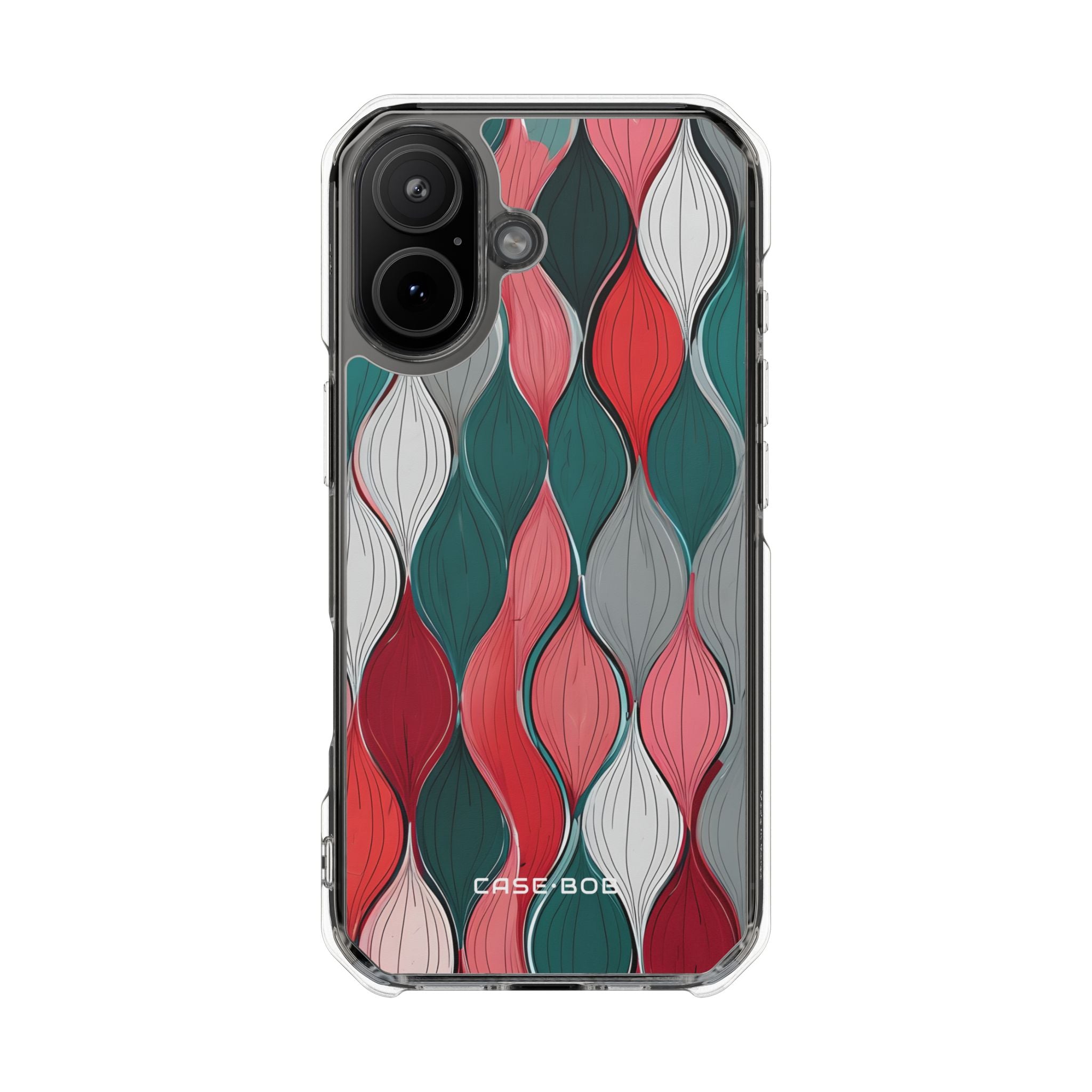 Leaf Veil Teal iPhone 17 Cover - Impact