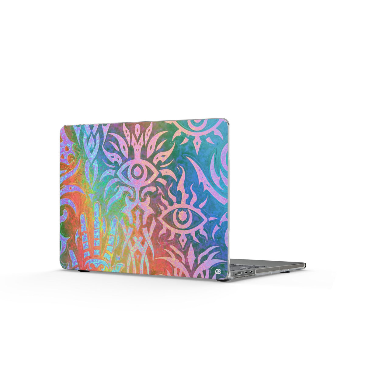 Chromatic Mystic Sigil · Clear Hard Case for MacBook · Blue